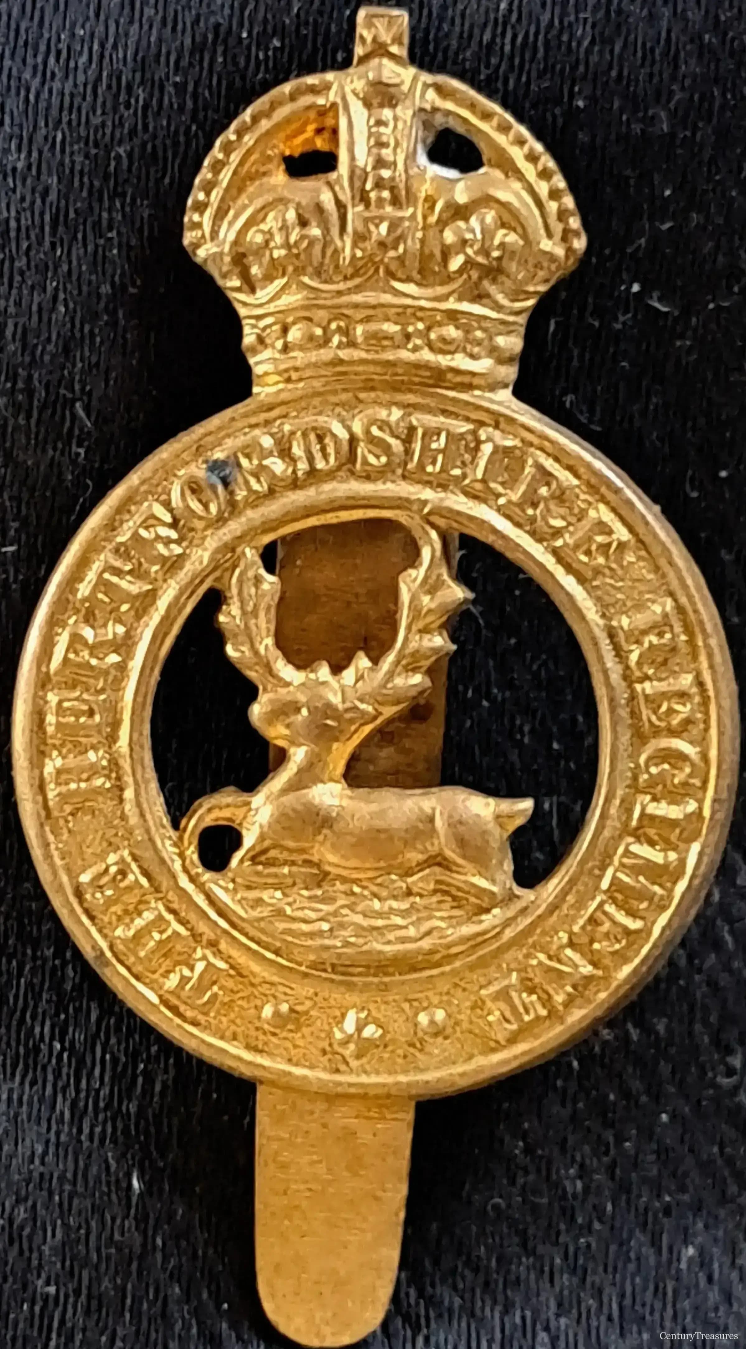 Hertfordshire Regiment Cap Badge