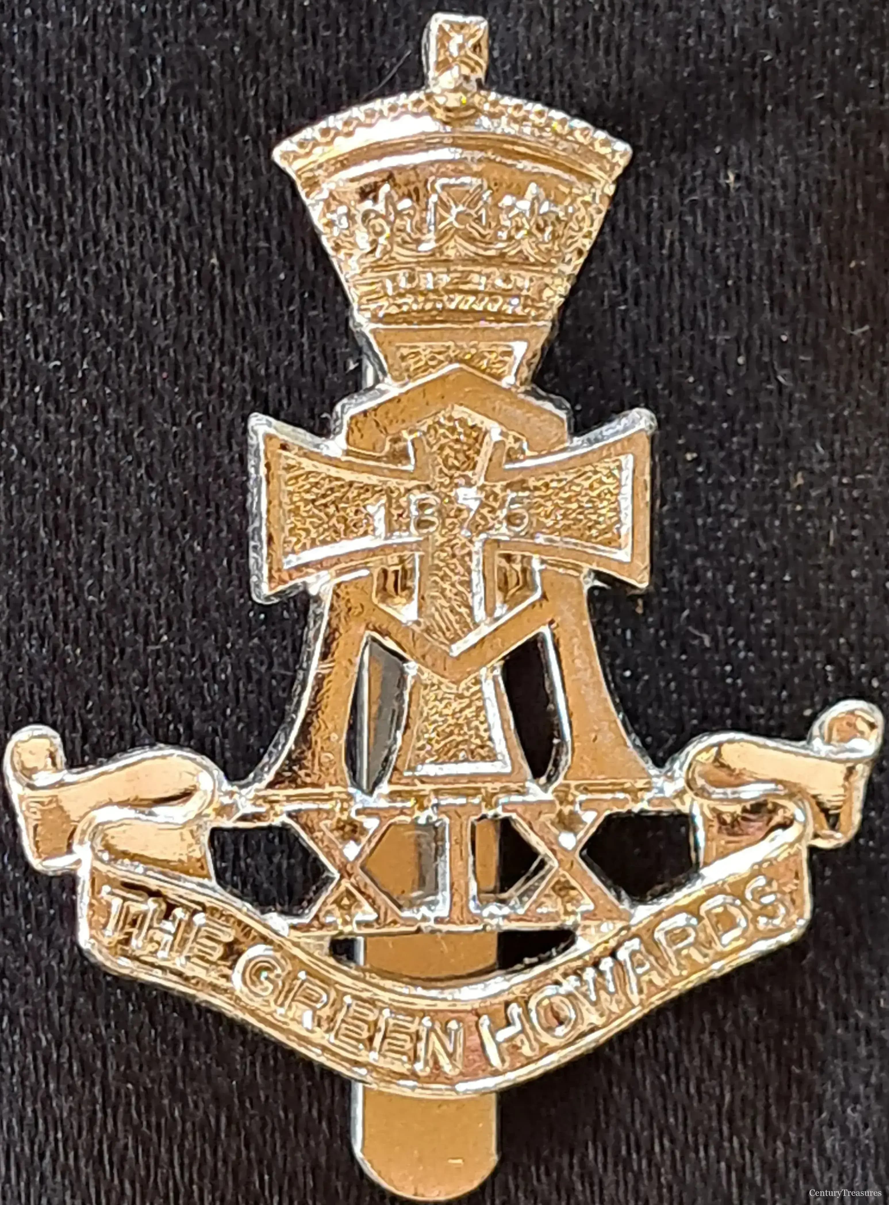 British Army Green Howards Staybrite Cap Badge
