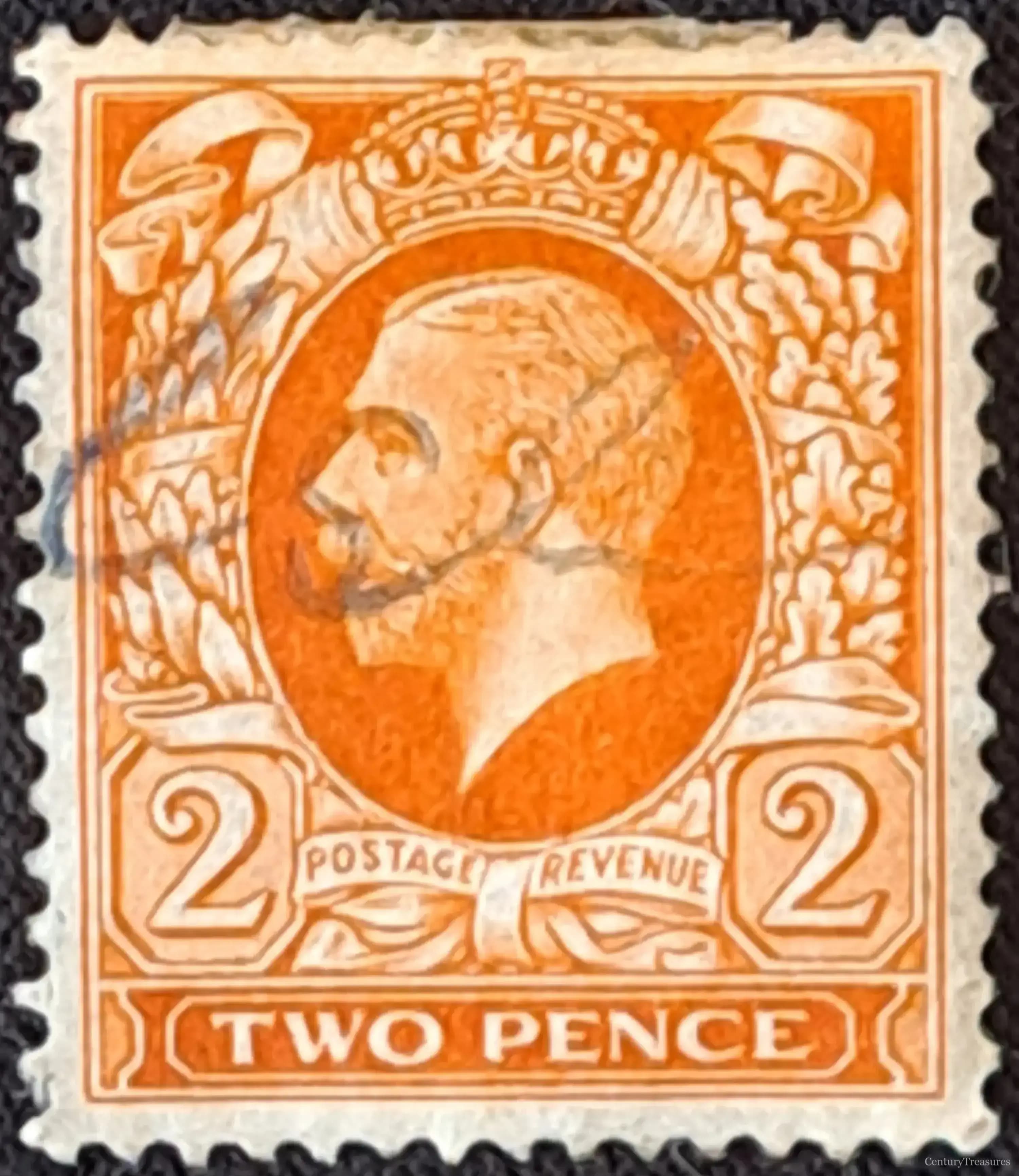 King George V “Two Pence Orange”