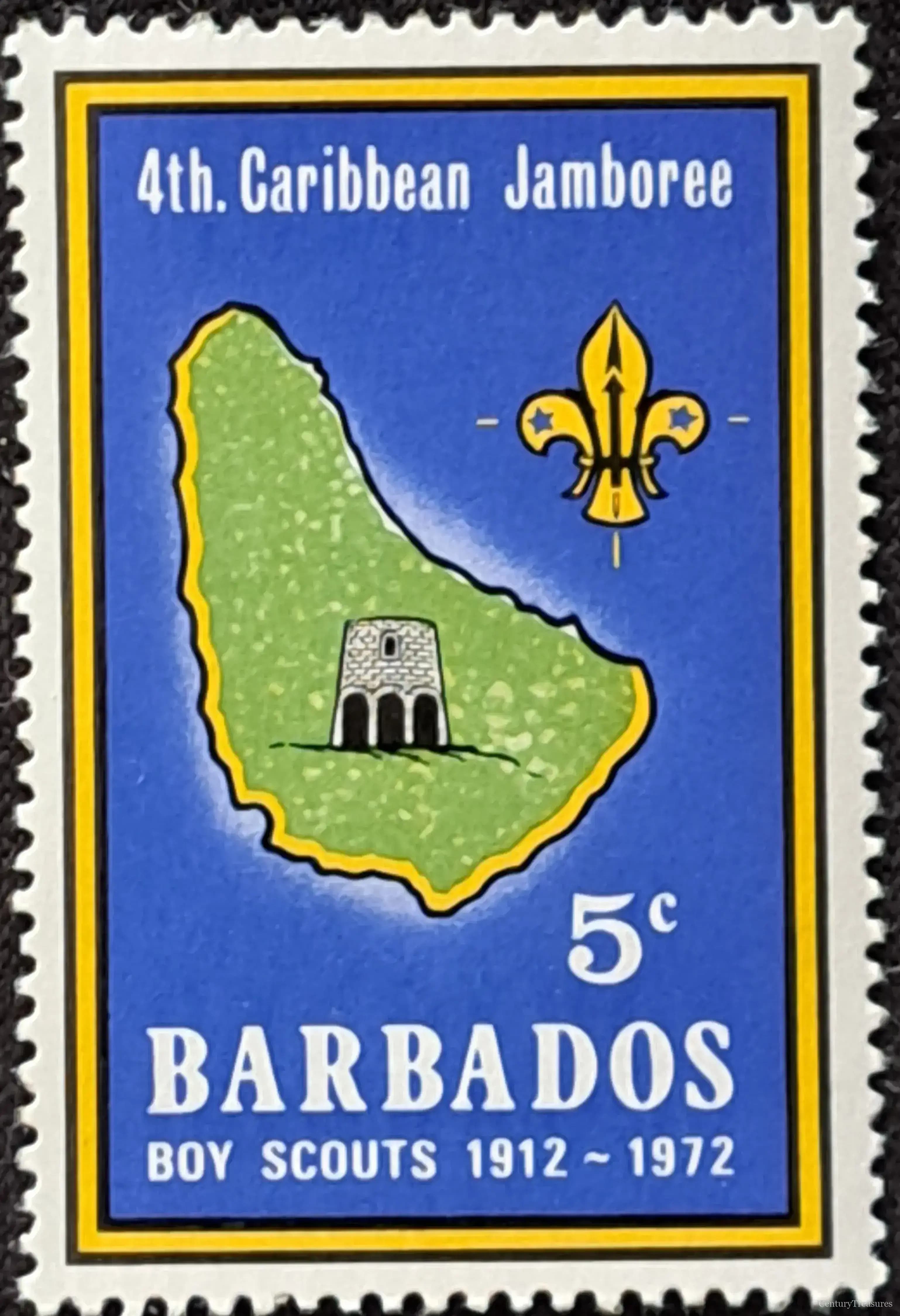 Barbados 1972 Boy Scouts Diamond Jubilee Stamp