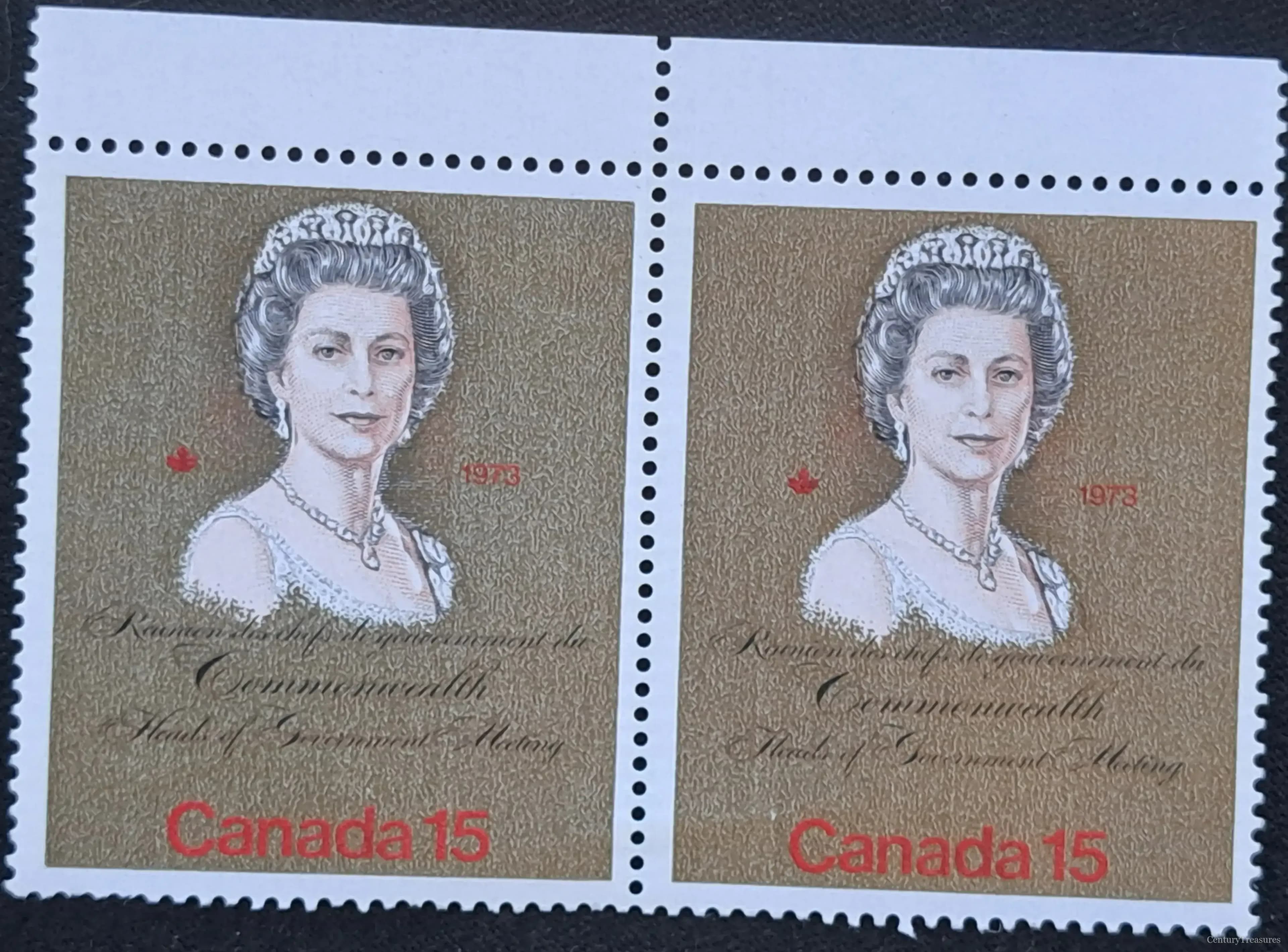 Canadian Royal Visit and Commonwealth Conference Pair