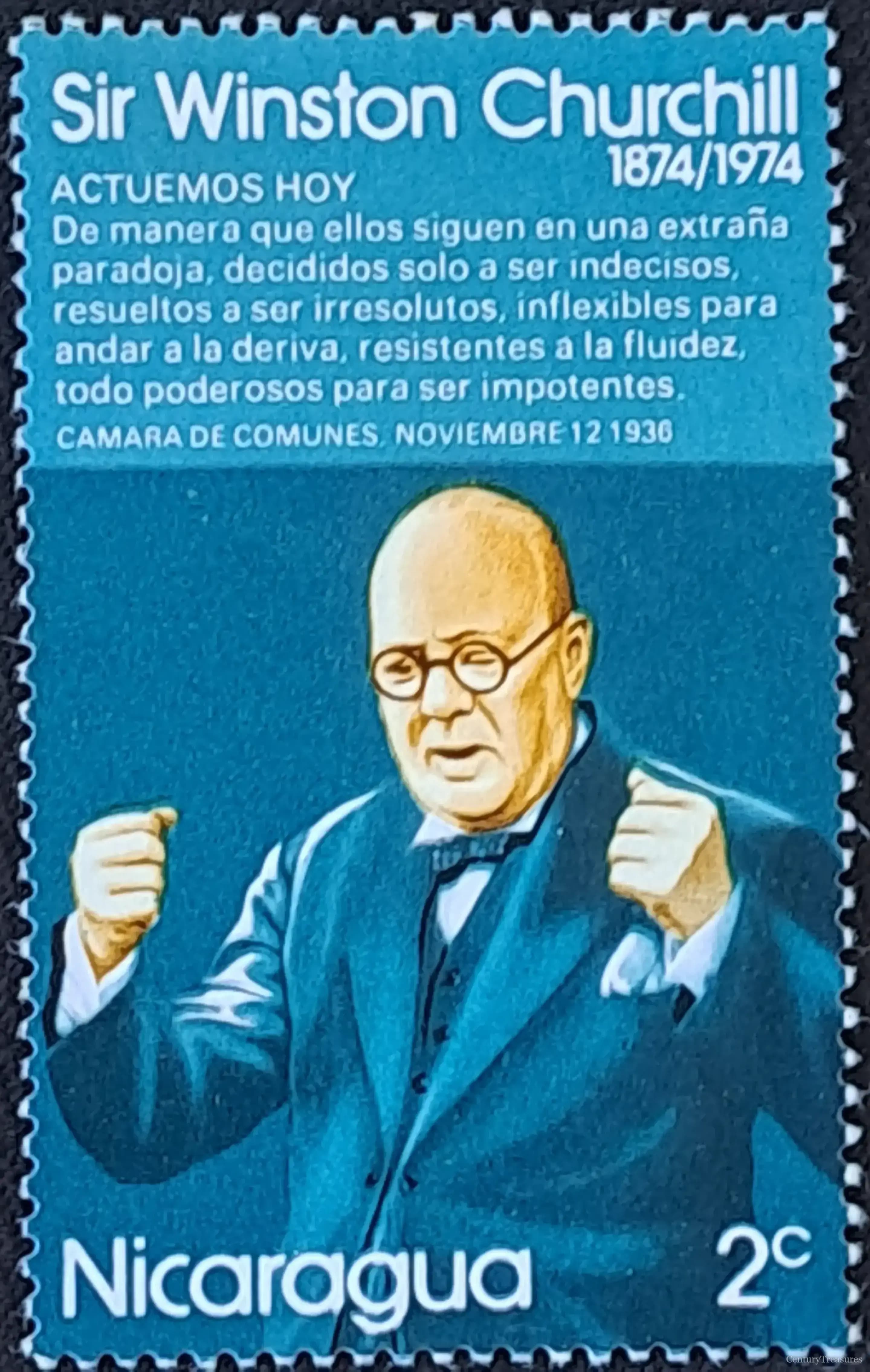 Nicaragua Birth Centenary of Sir Winston Churchill