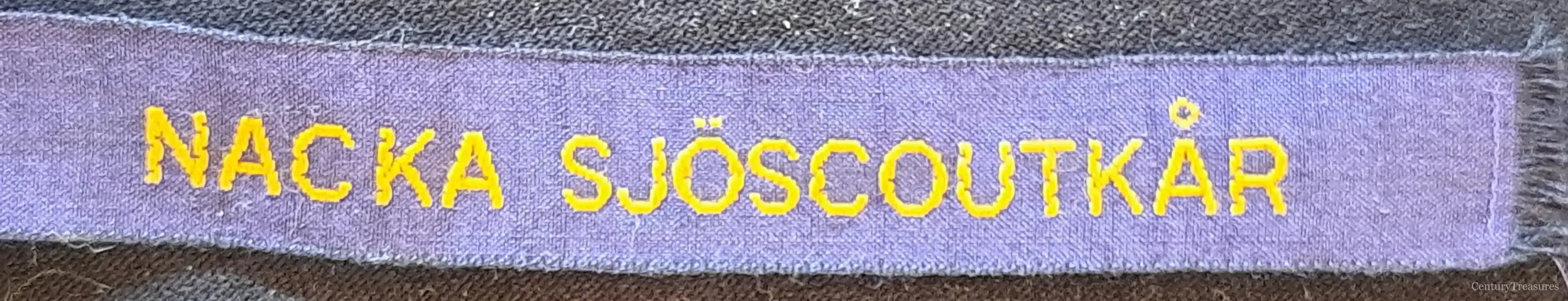 Swedish Nacka Sea Scout Troop Shoulder Title