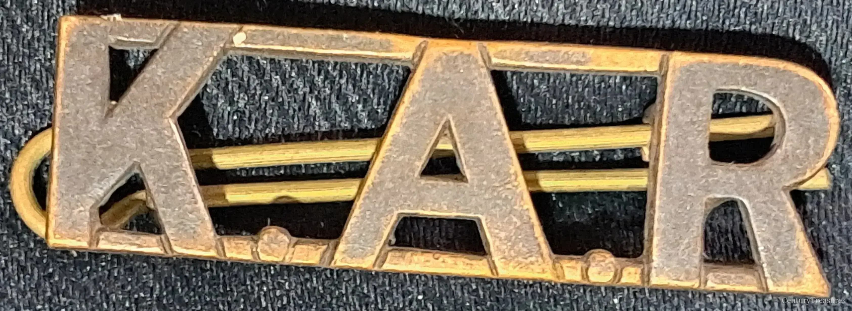 King's African Rifles Brass Shoulder Title