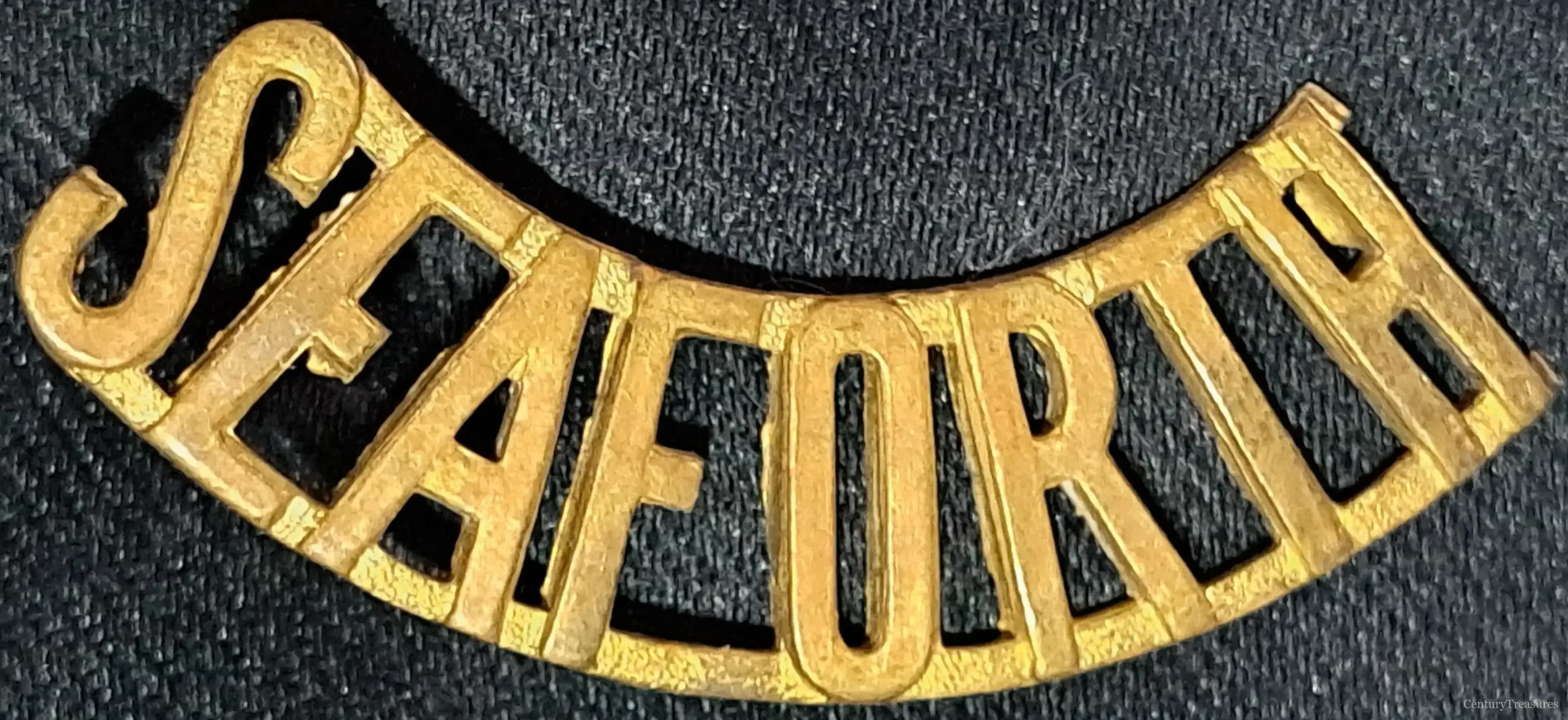 Seaforth Highlanders Brass Shoulder Title
