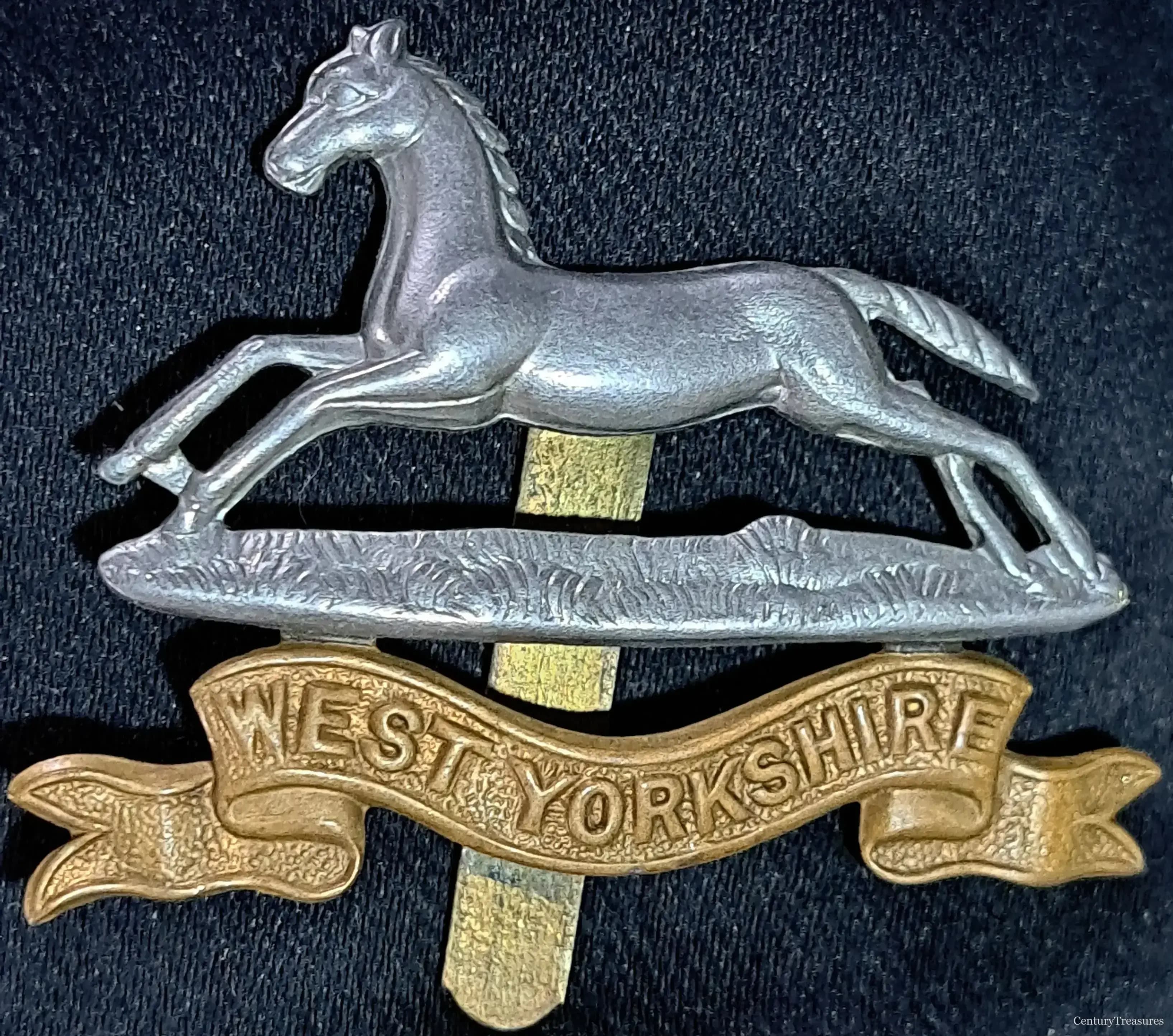 West Yorkshire Regiment Bi-Metal Cap Badge 