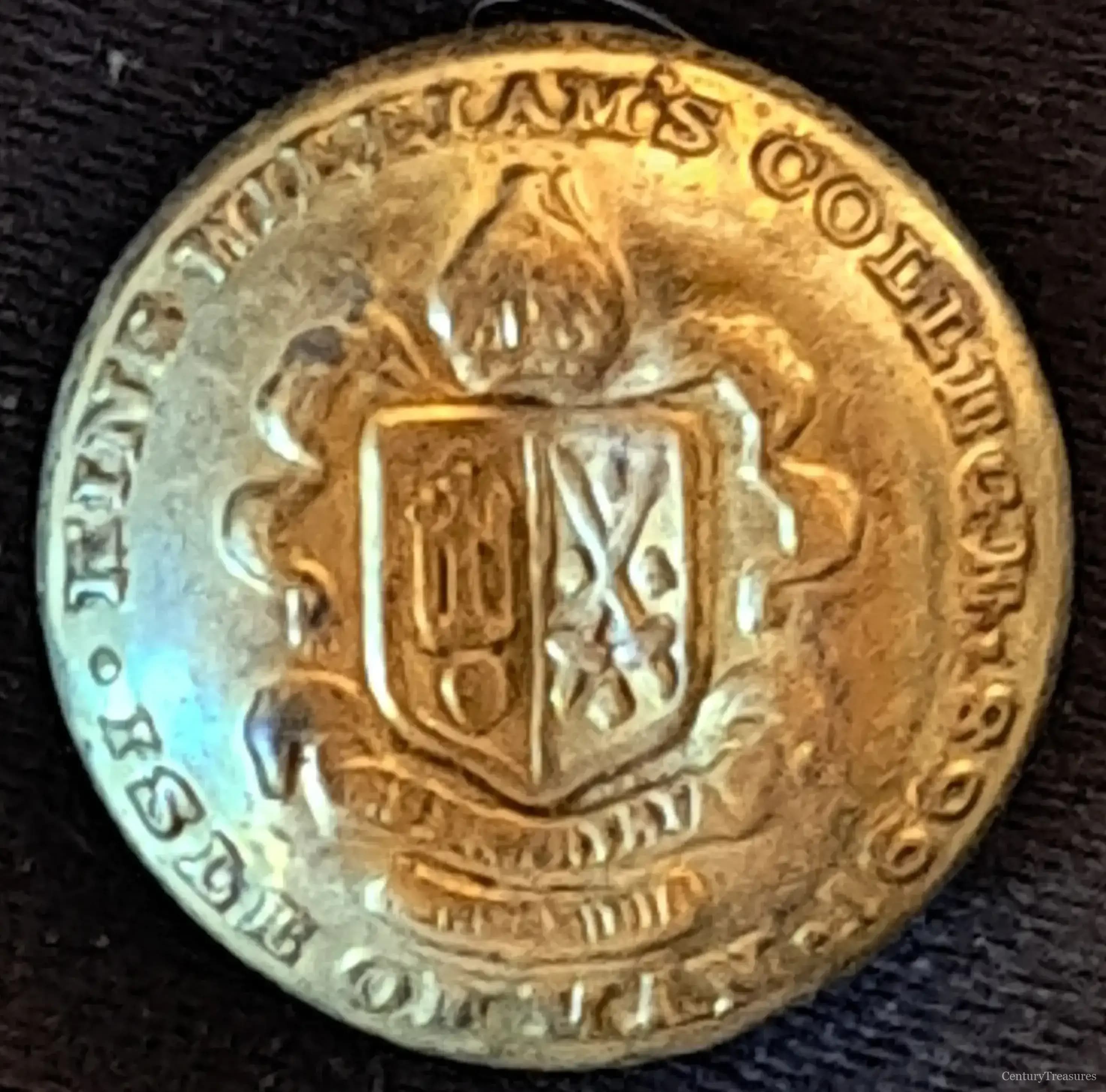 King William's College Uniform Button