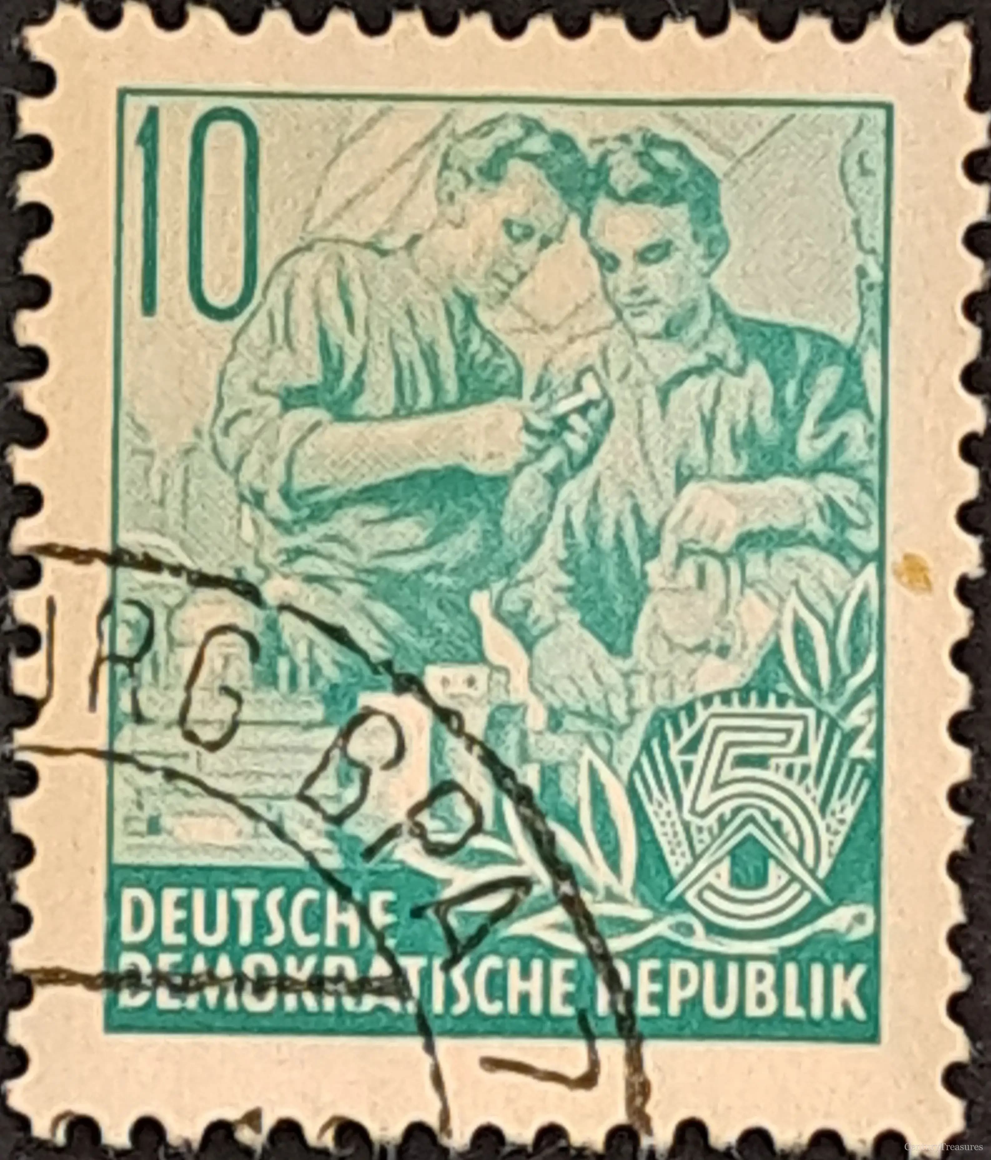 East Germany (DDR) The Technicians of the Moving Post Office