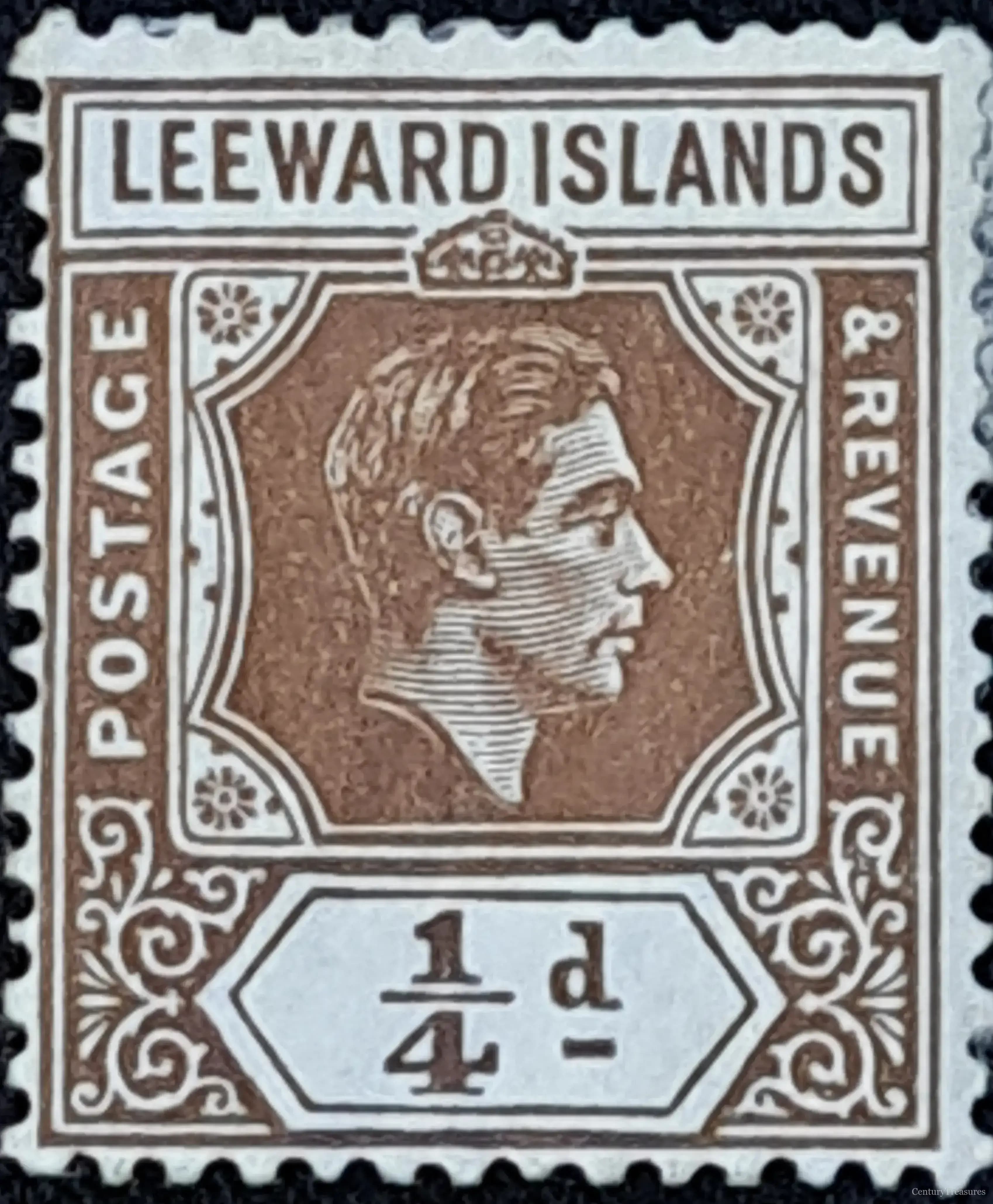 Leeward Islands King George VI Keyplate