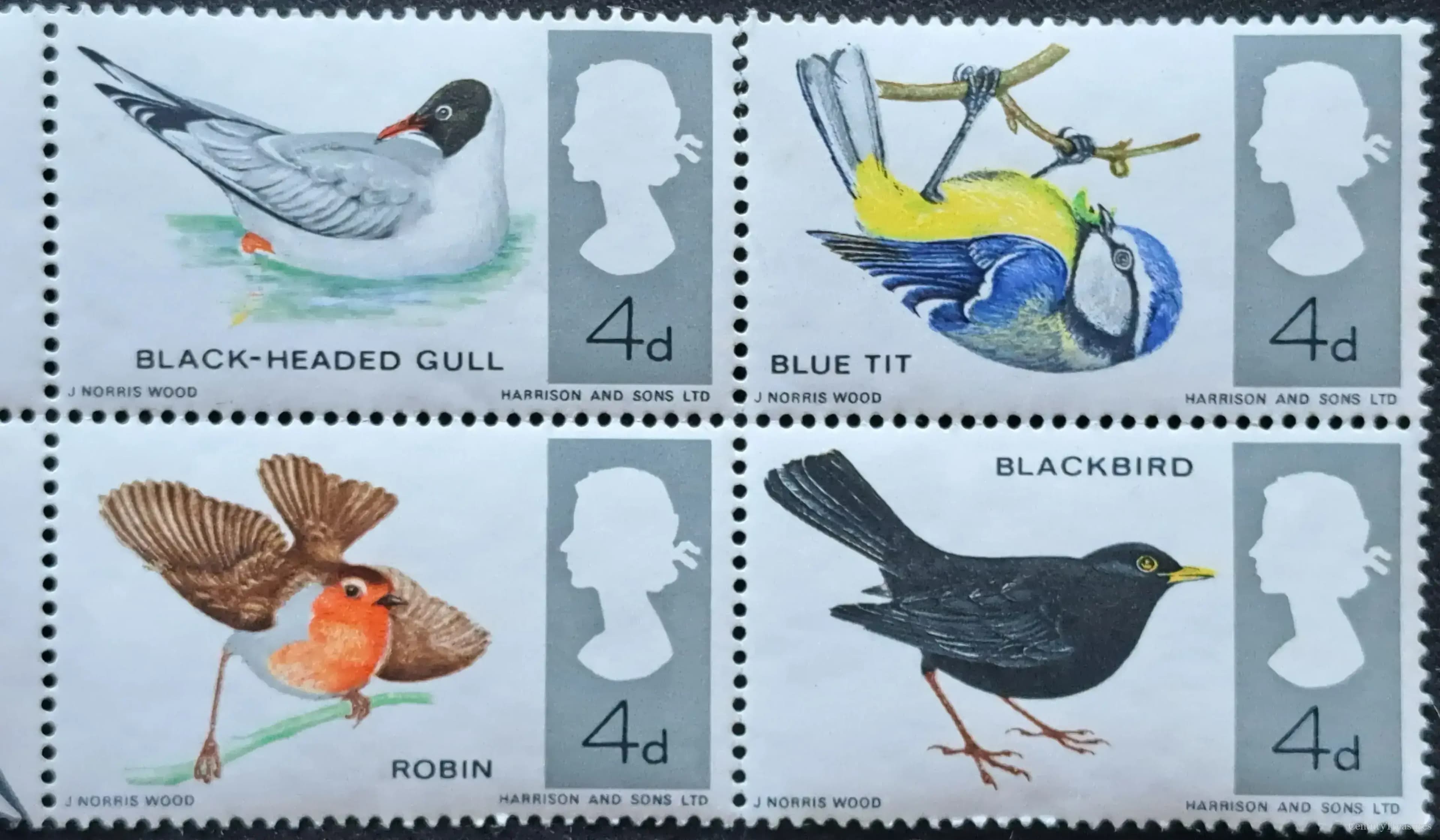Royal Mail British Birds Se-Tenant Block