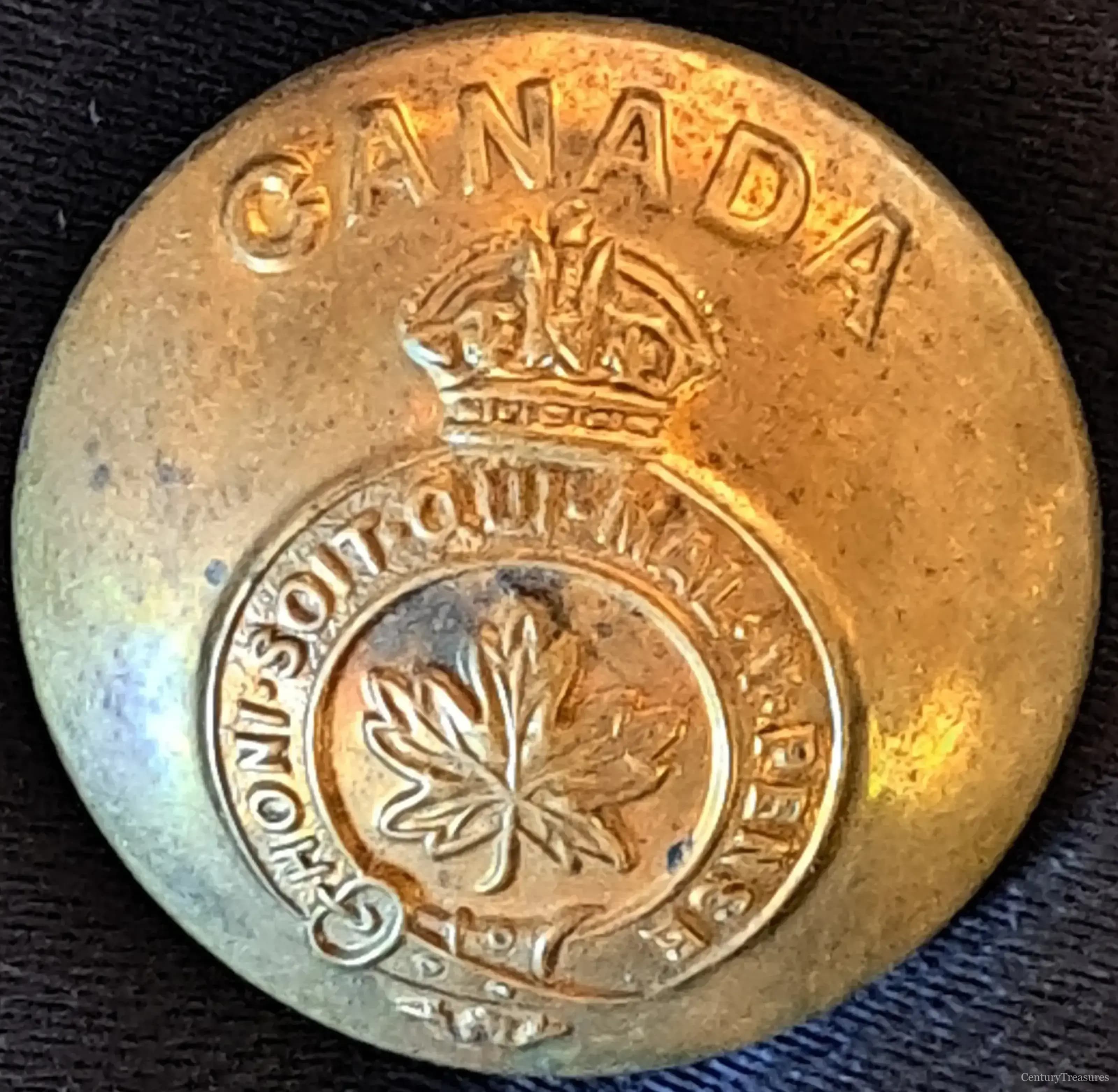 Canadian Forces King’s Crown General Service Button