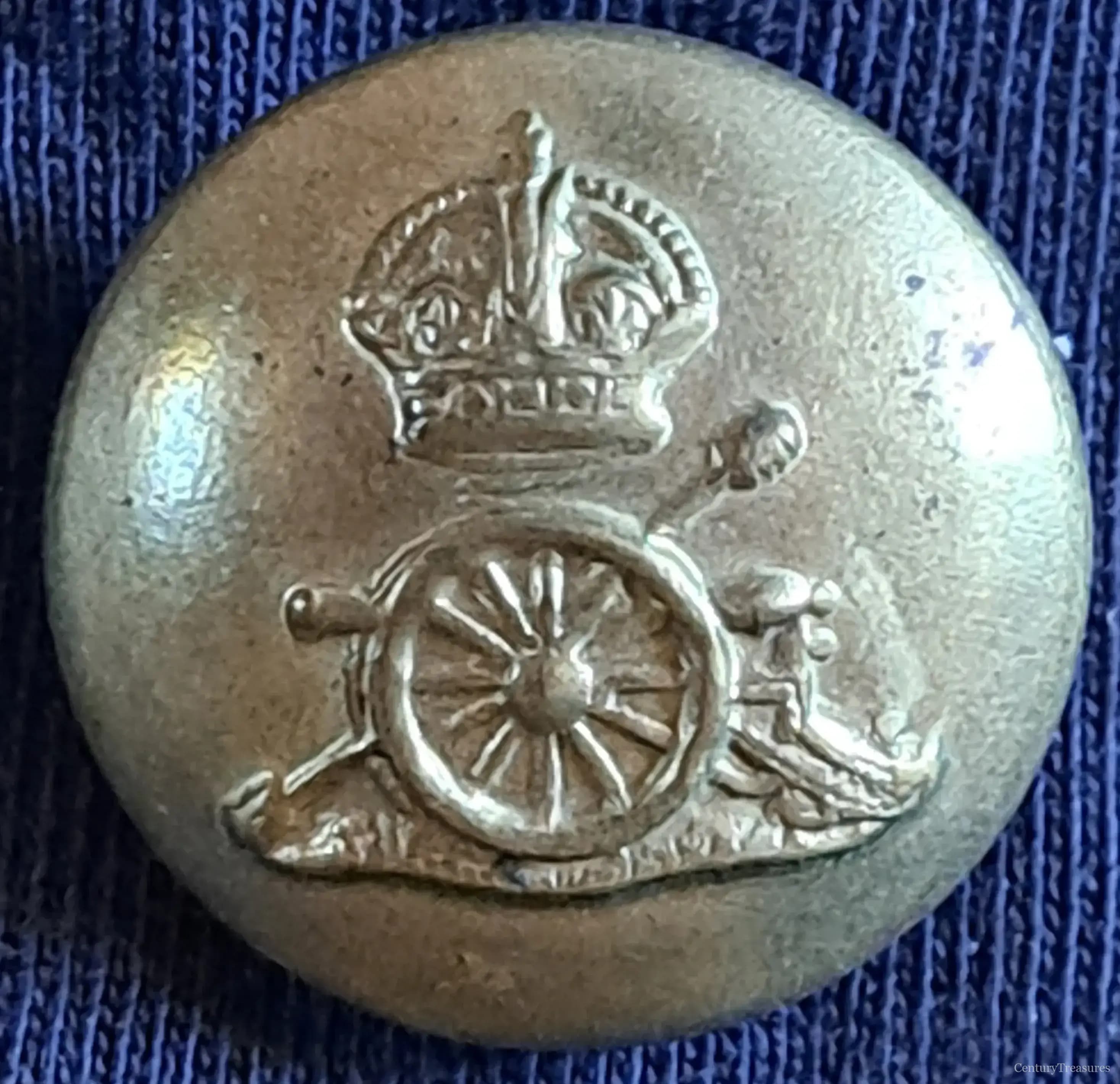 Royal Regiment of Artillery Brass Tunic Button