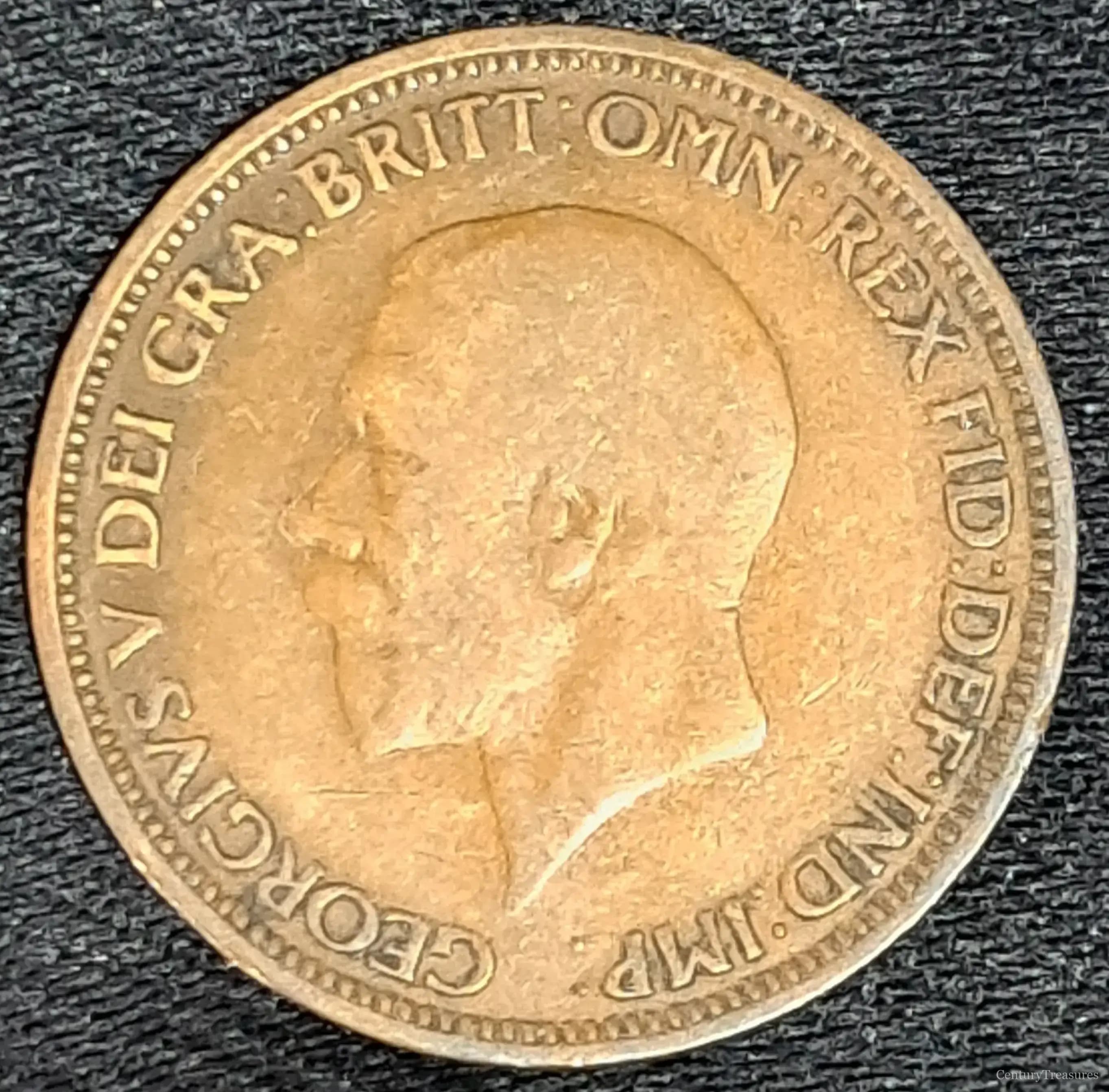UK 1934 Halfpenny