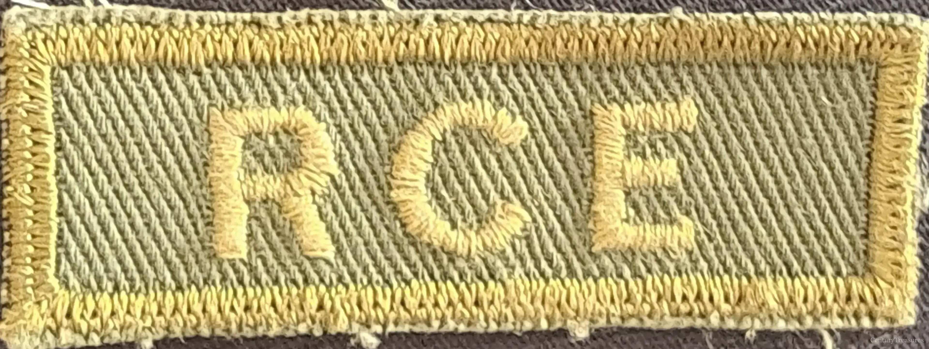 Royal Canadian Engineers Cloth Shoulder Title
