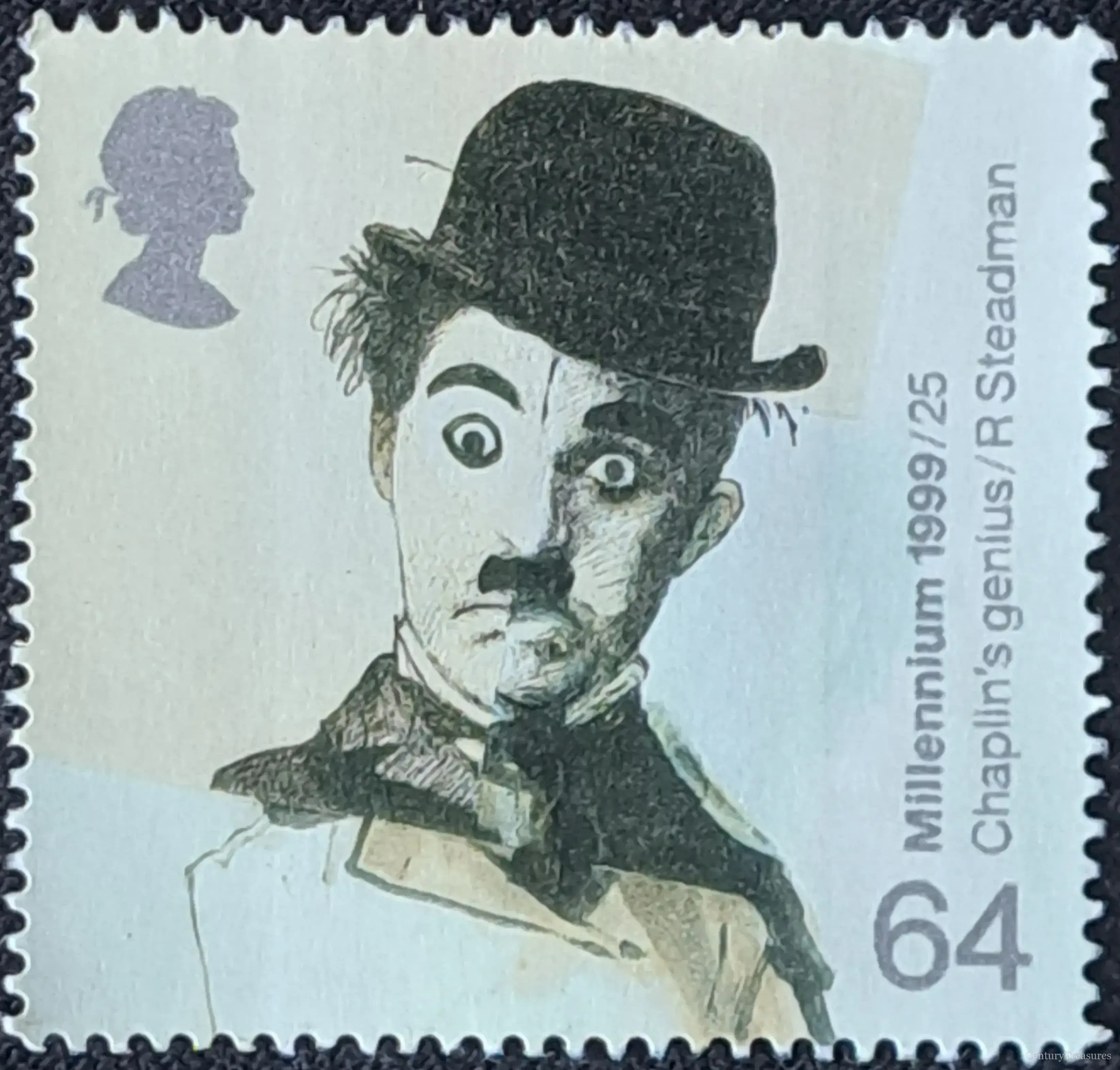 Charlie Chaplin Millennium Postage Stamp