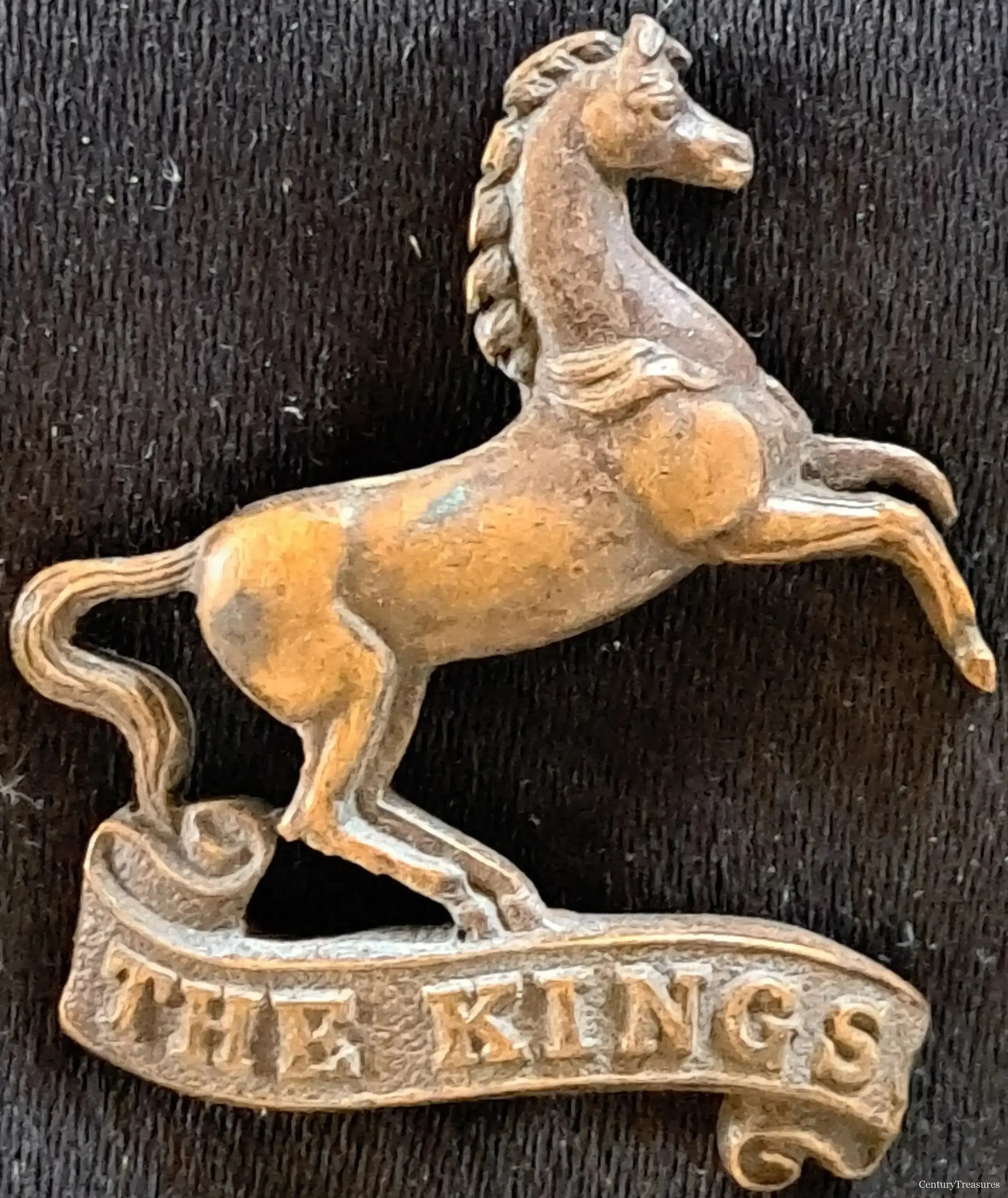 King’s Regiment (Liverpool) Right Collar Badge