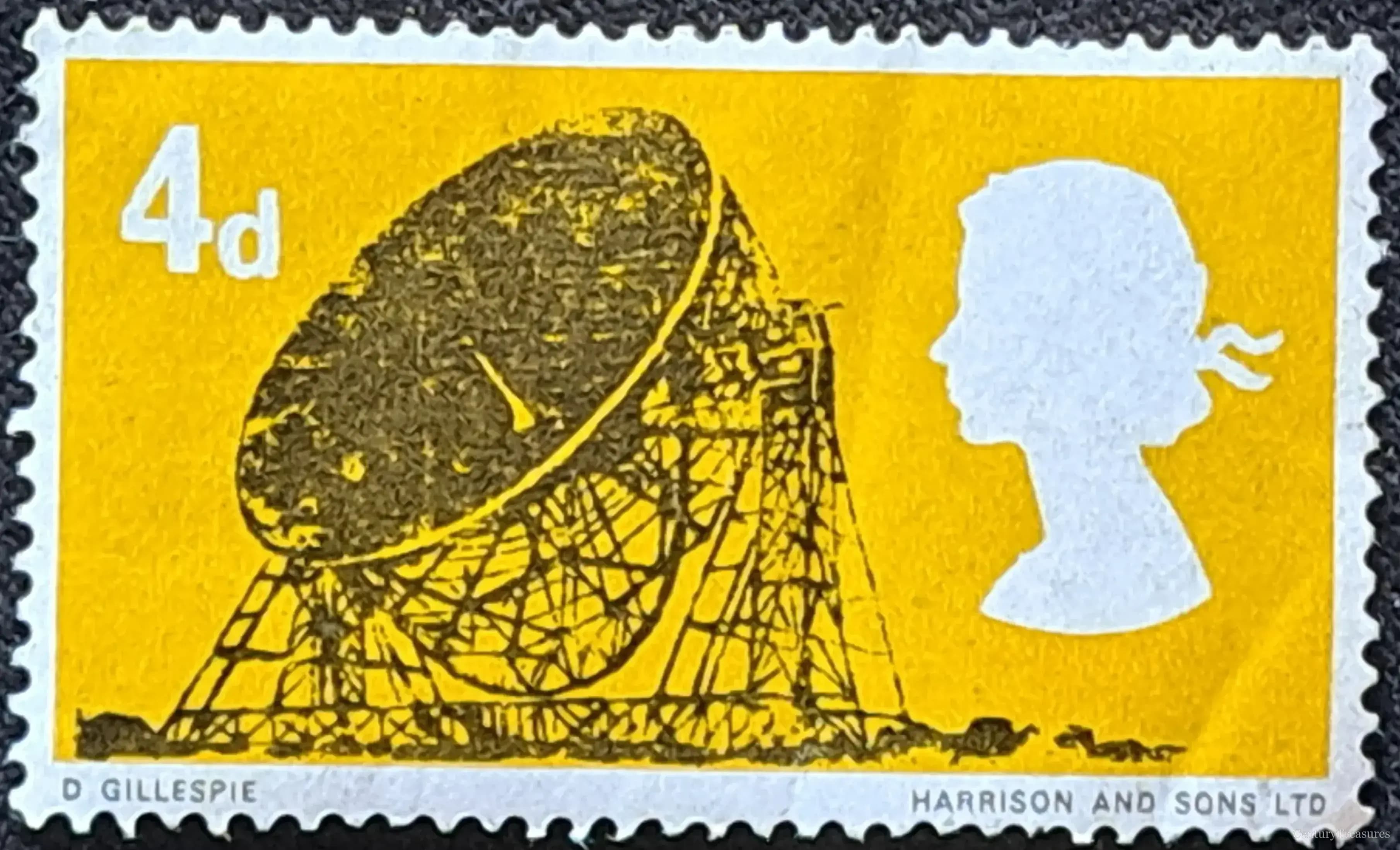 Jodrell Bank British Technology Postage Stamp