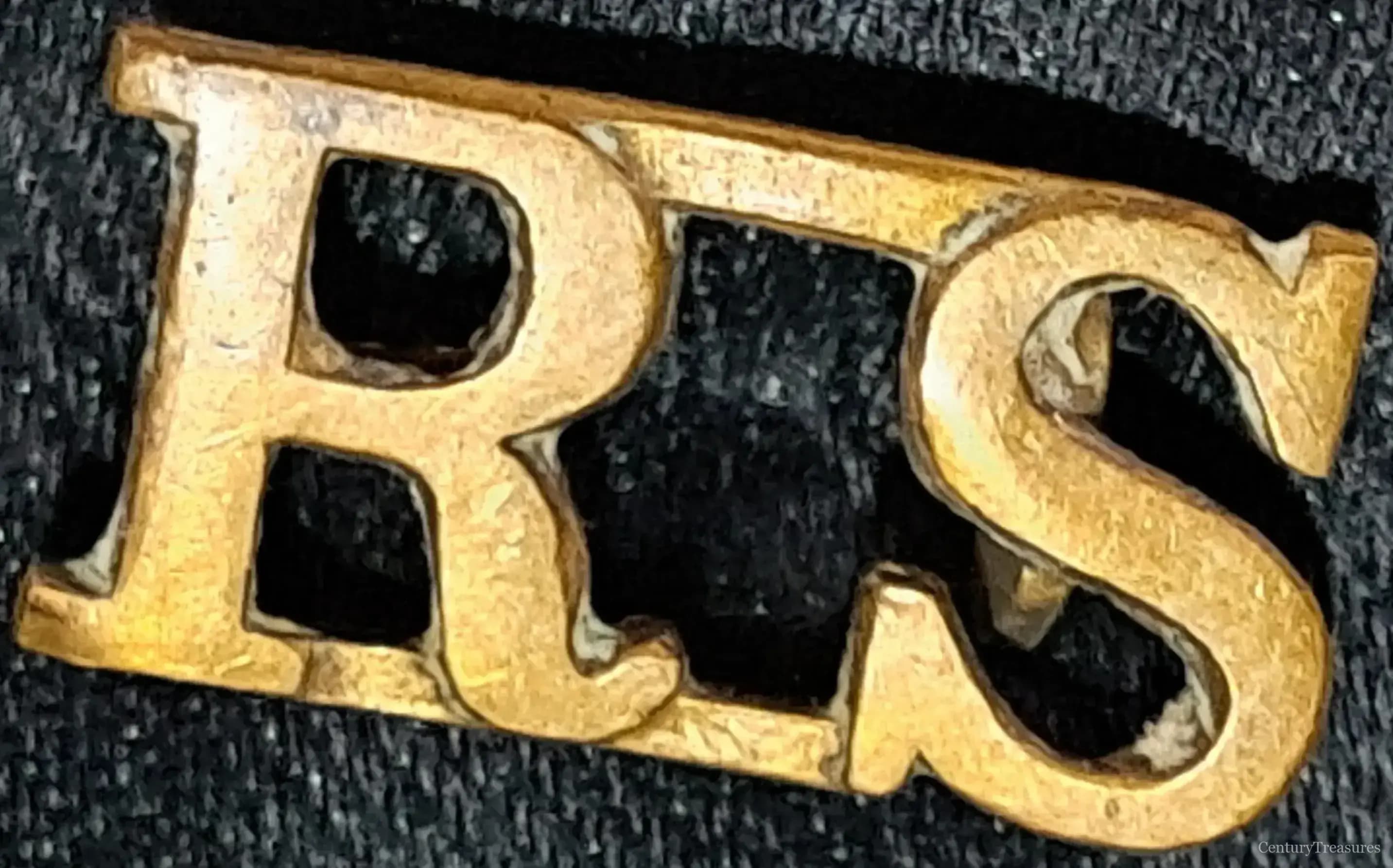 Royal Scots Brass Shoulder Title