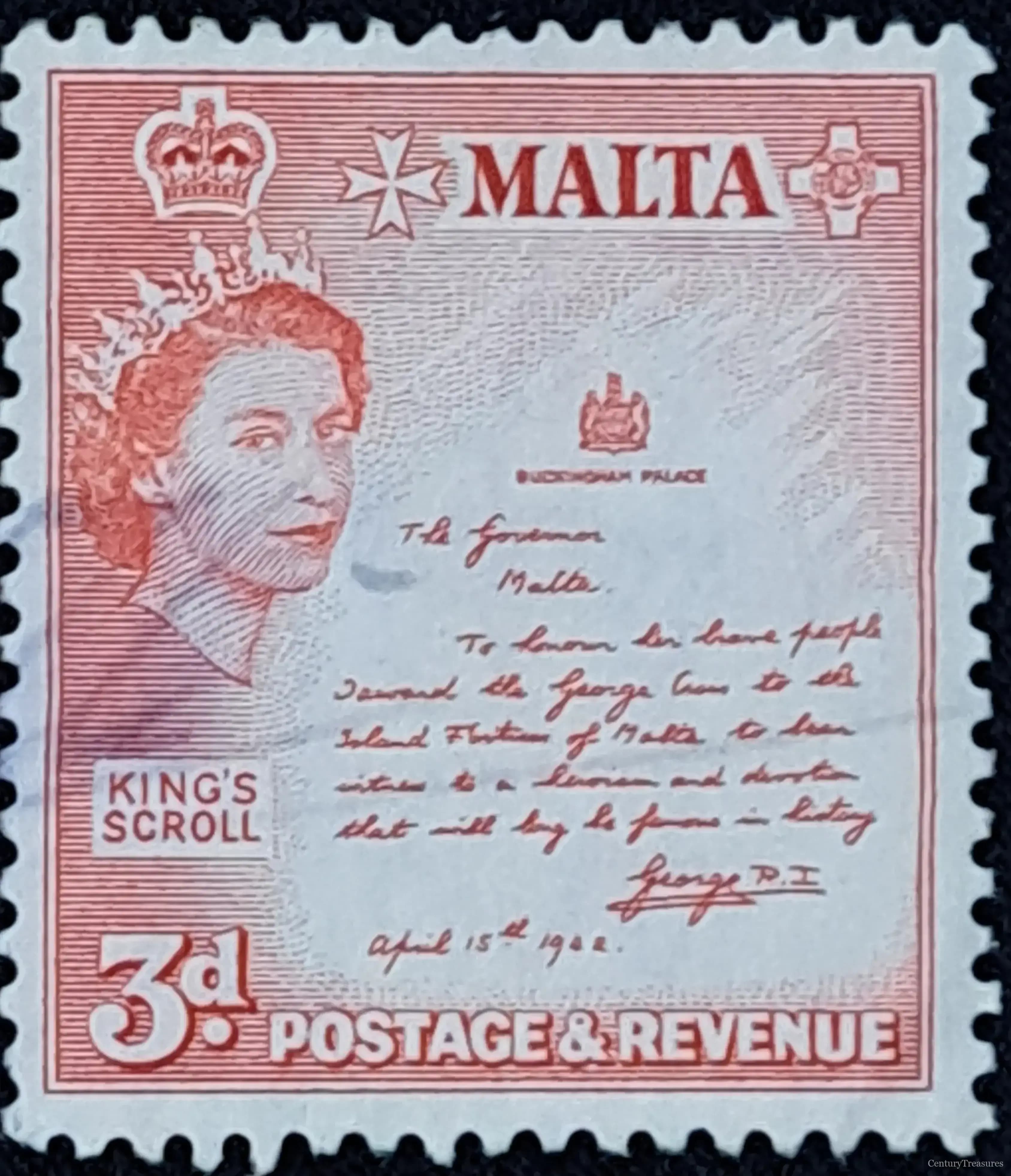 Malta King's Scroll George Cross