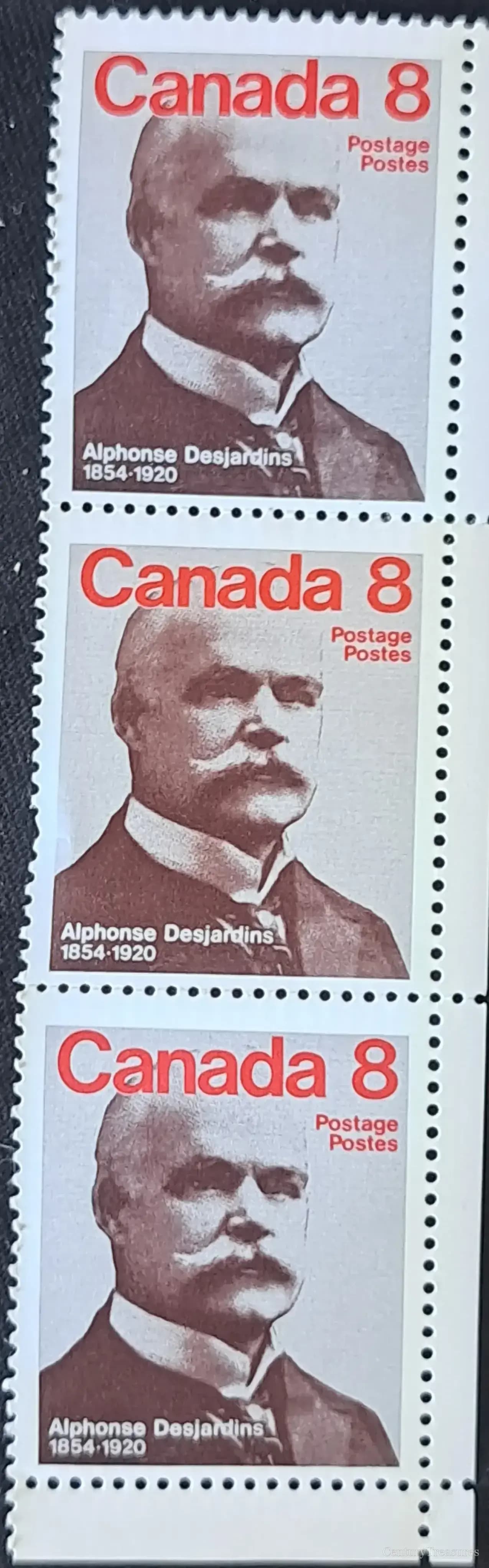 Canada Alphonse Desjardins Commemorative Strip