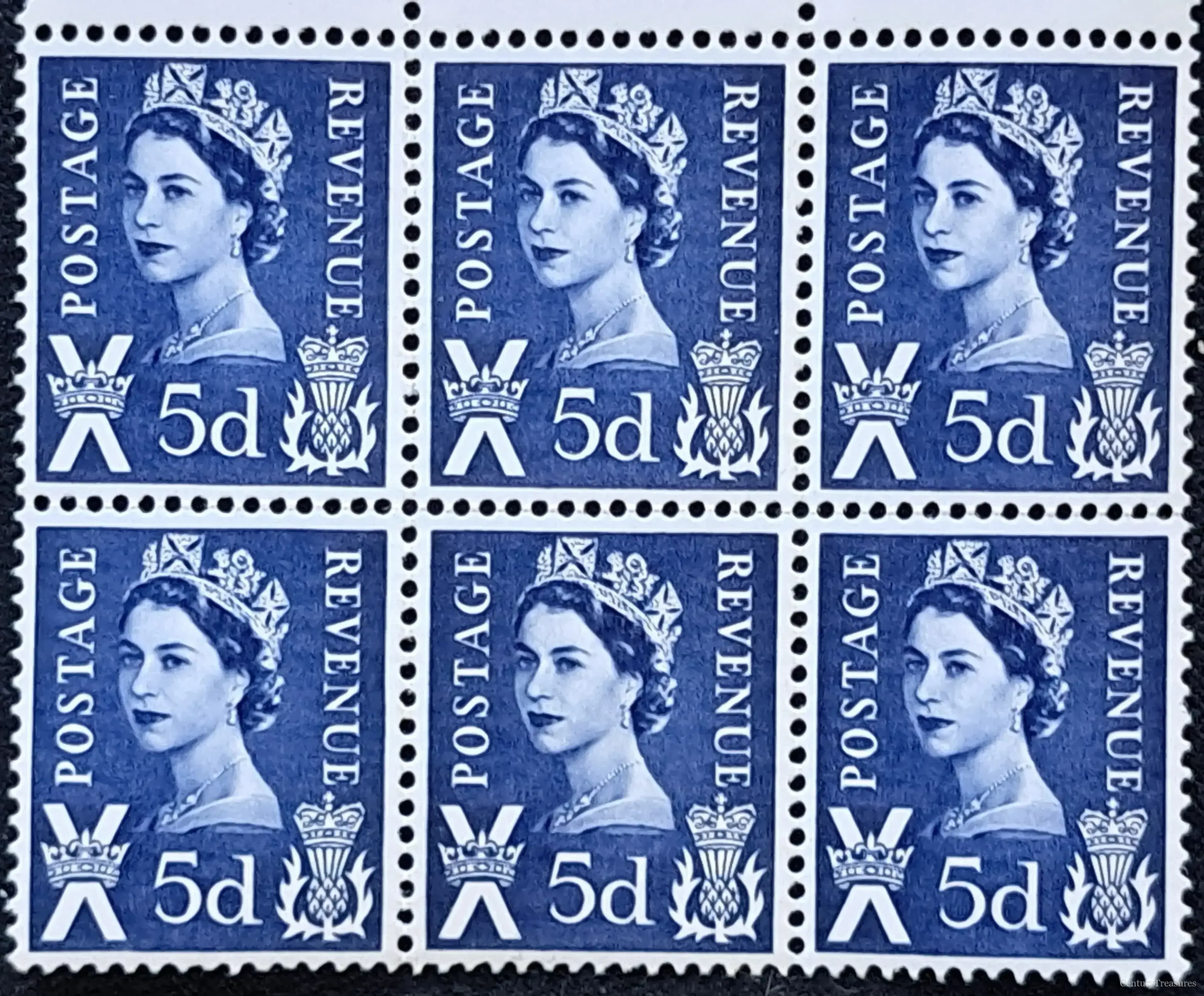 UK Queen Elizabeth II Scotland Regional Definitive Block