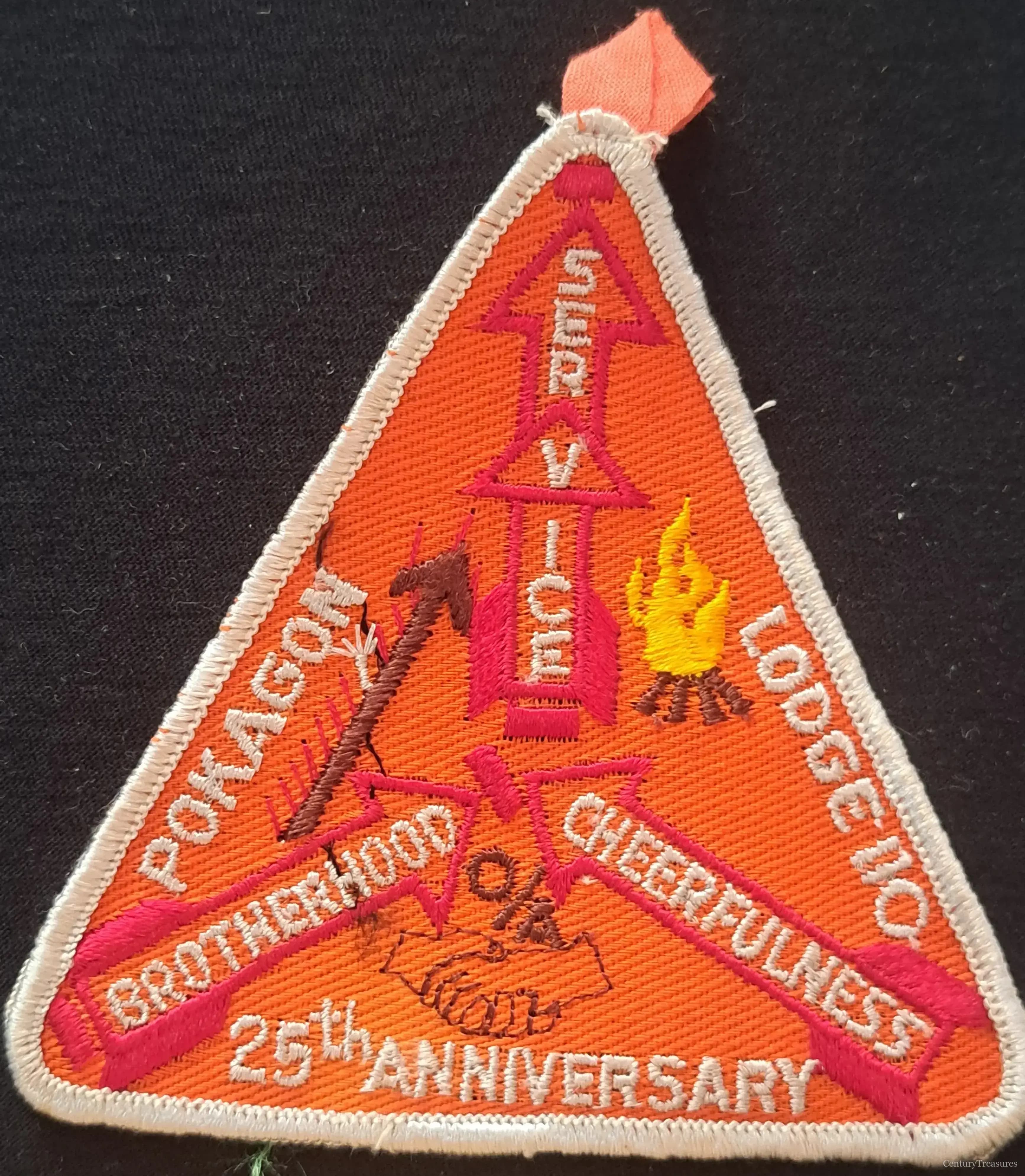 Pokagon Lodge 110 25th Anniversary Order of the Arrow Scouting Patch