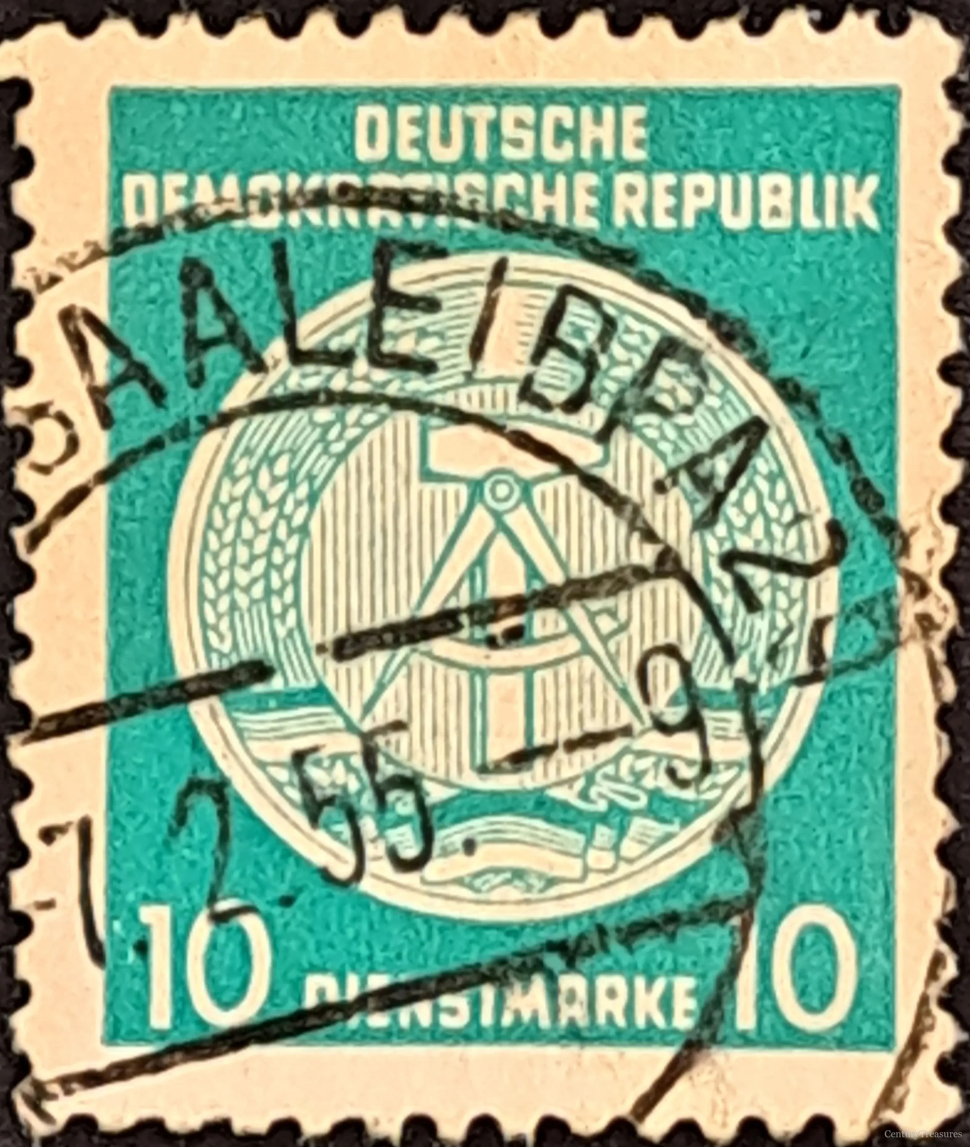 East Germany (DDR) GDR Official State Emblem (10 Pfennig)