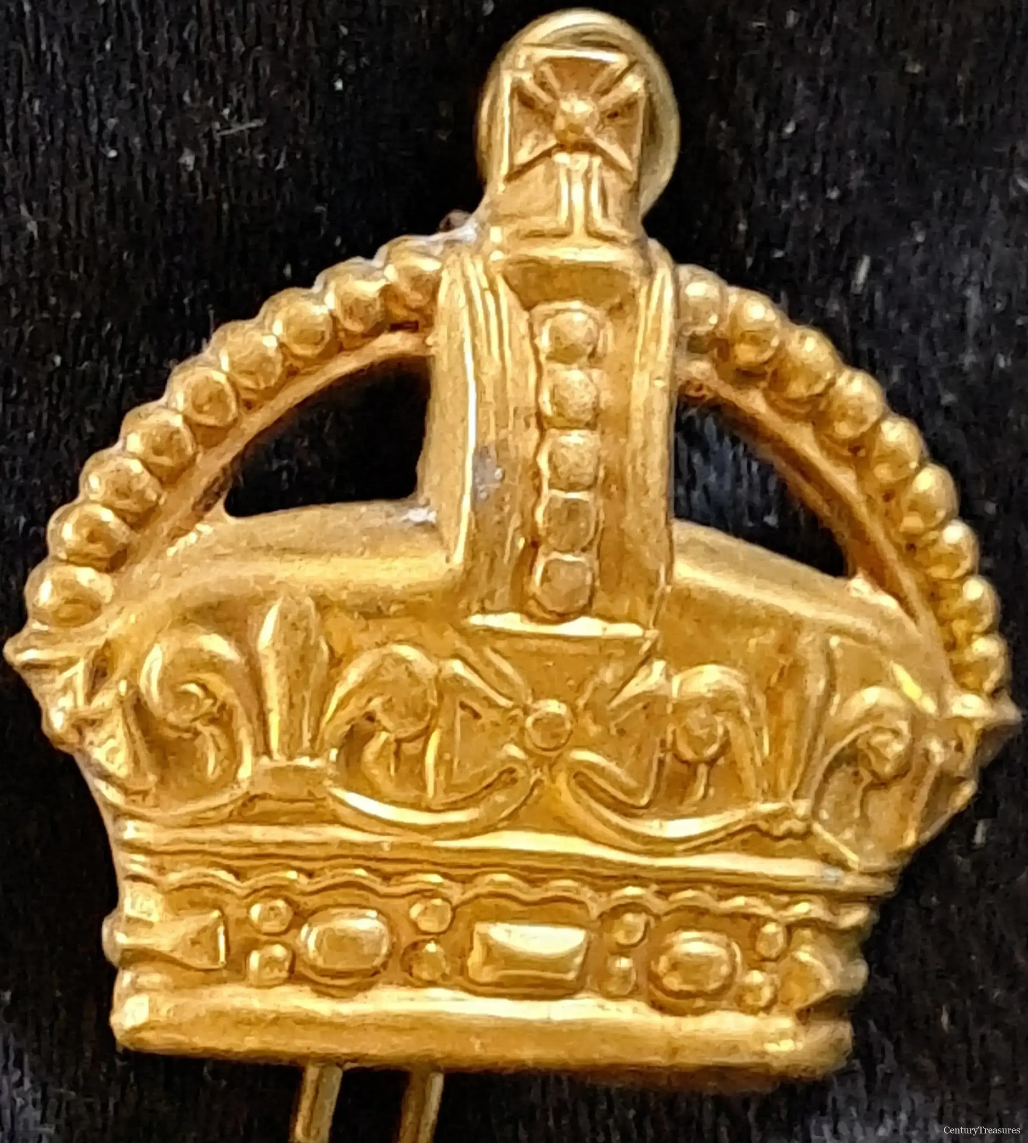 British Commonwealth Kings Crown Rank Insignia