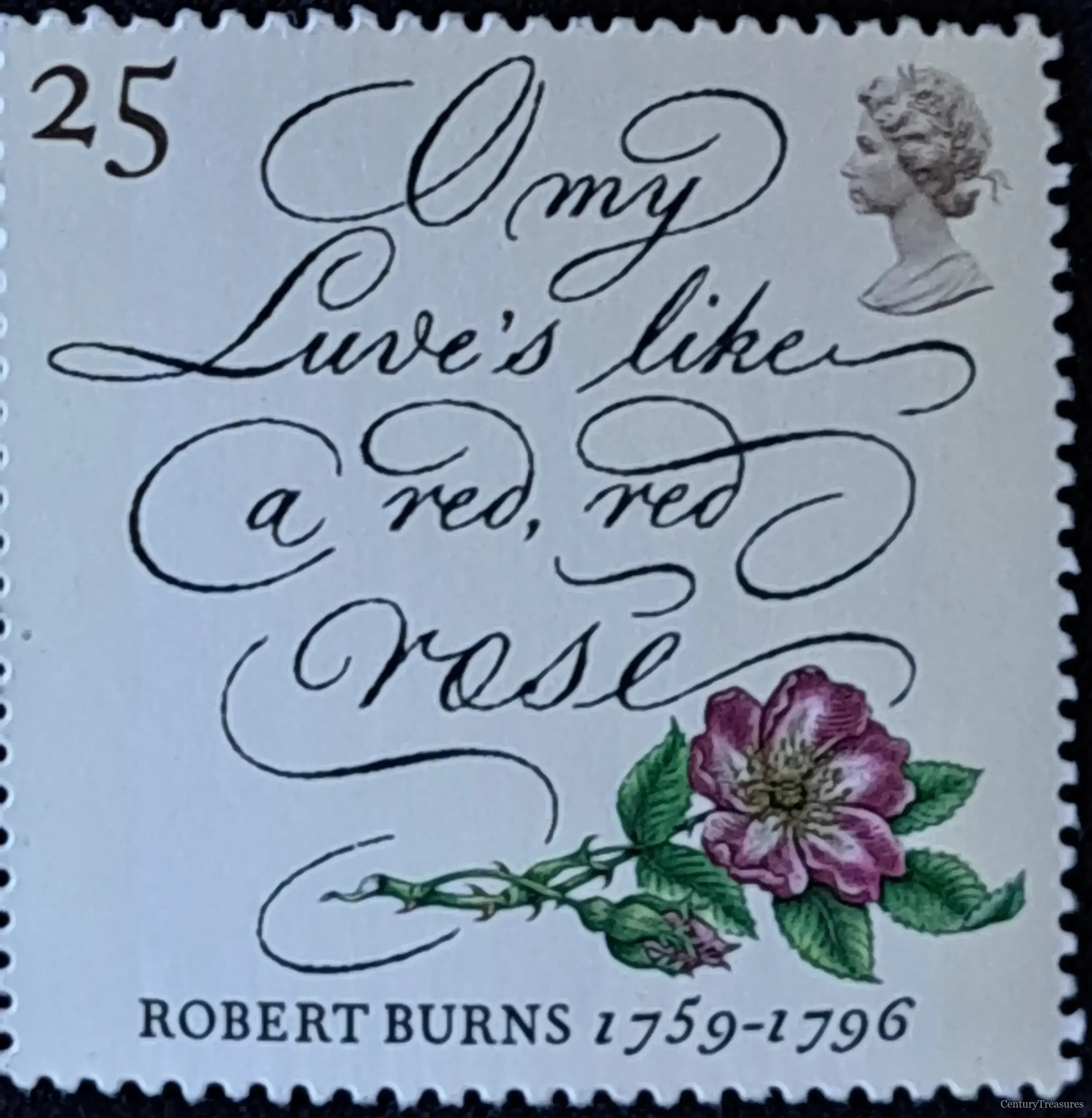 UK - Robert Burns 'My Luve's Like a Red, Red Rose'