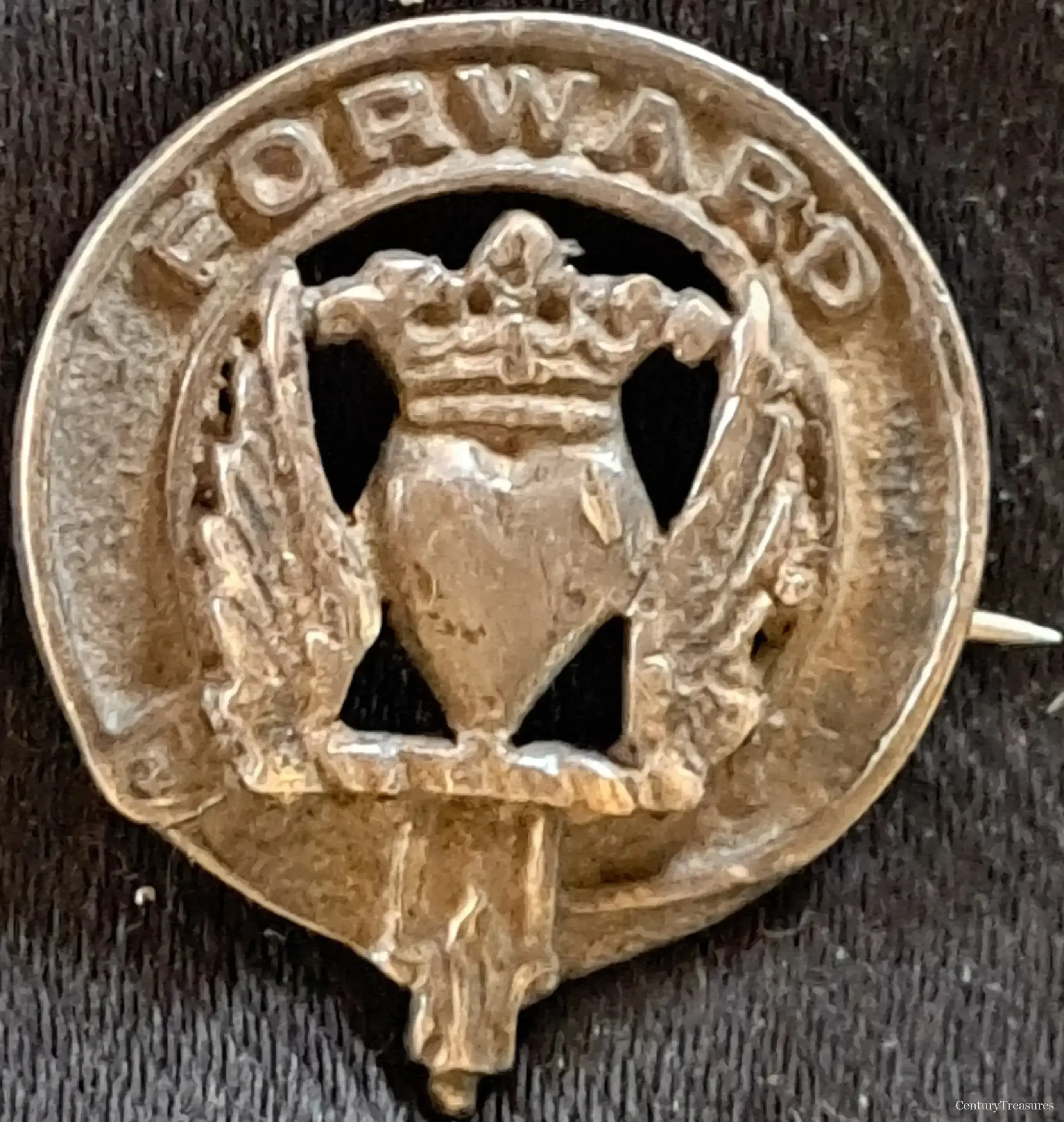 Clan Douglas Sterling Crest Brooch