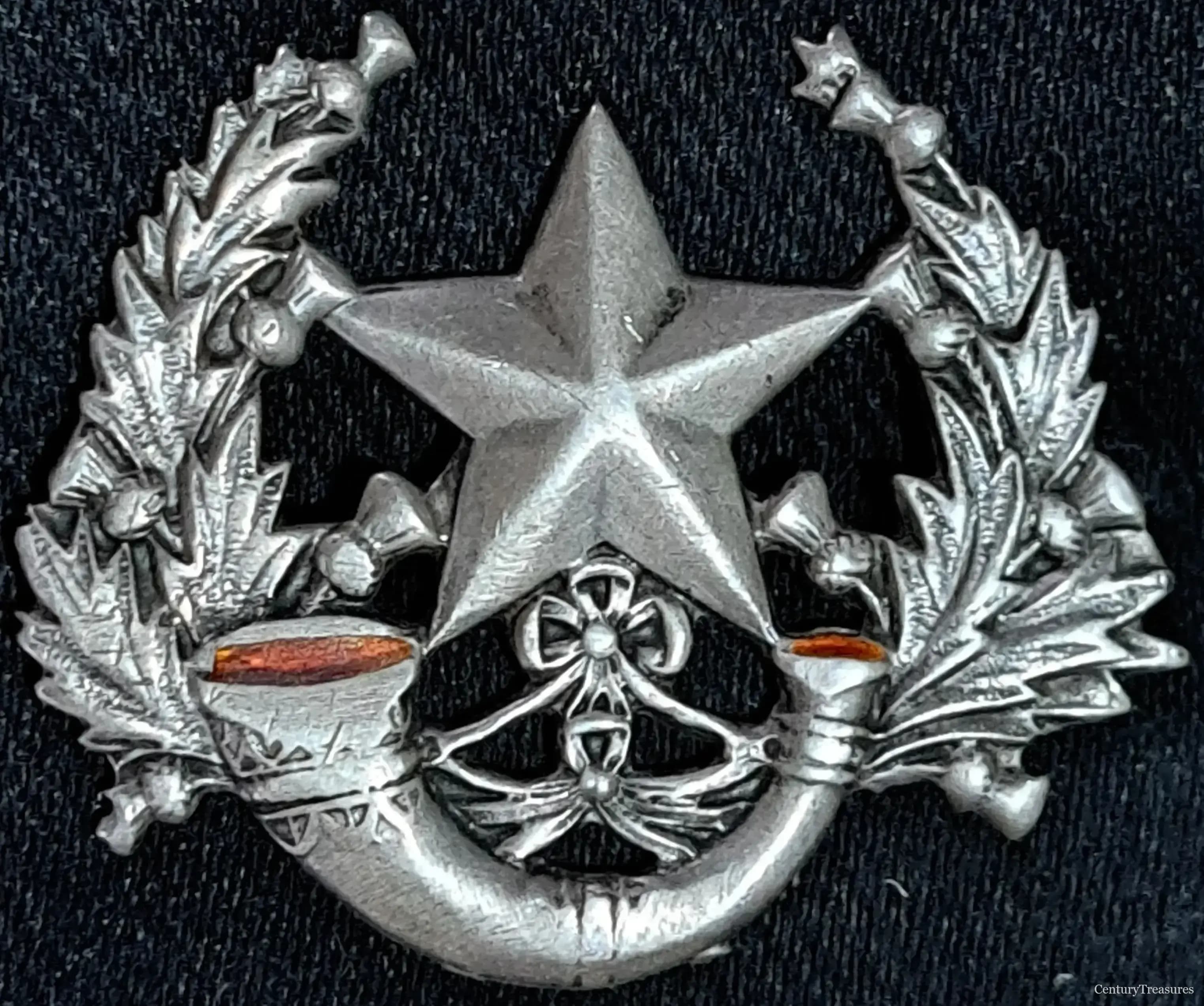 Silver Cameronians Officer's Badge