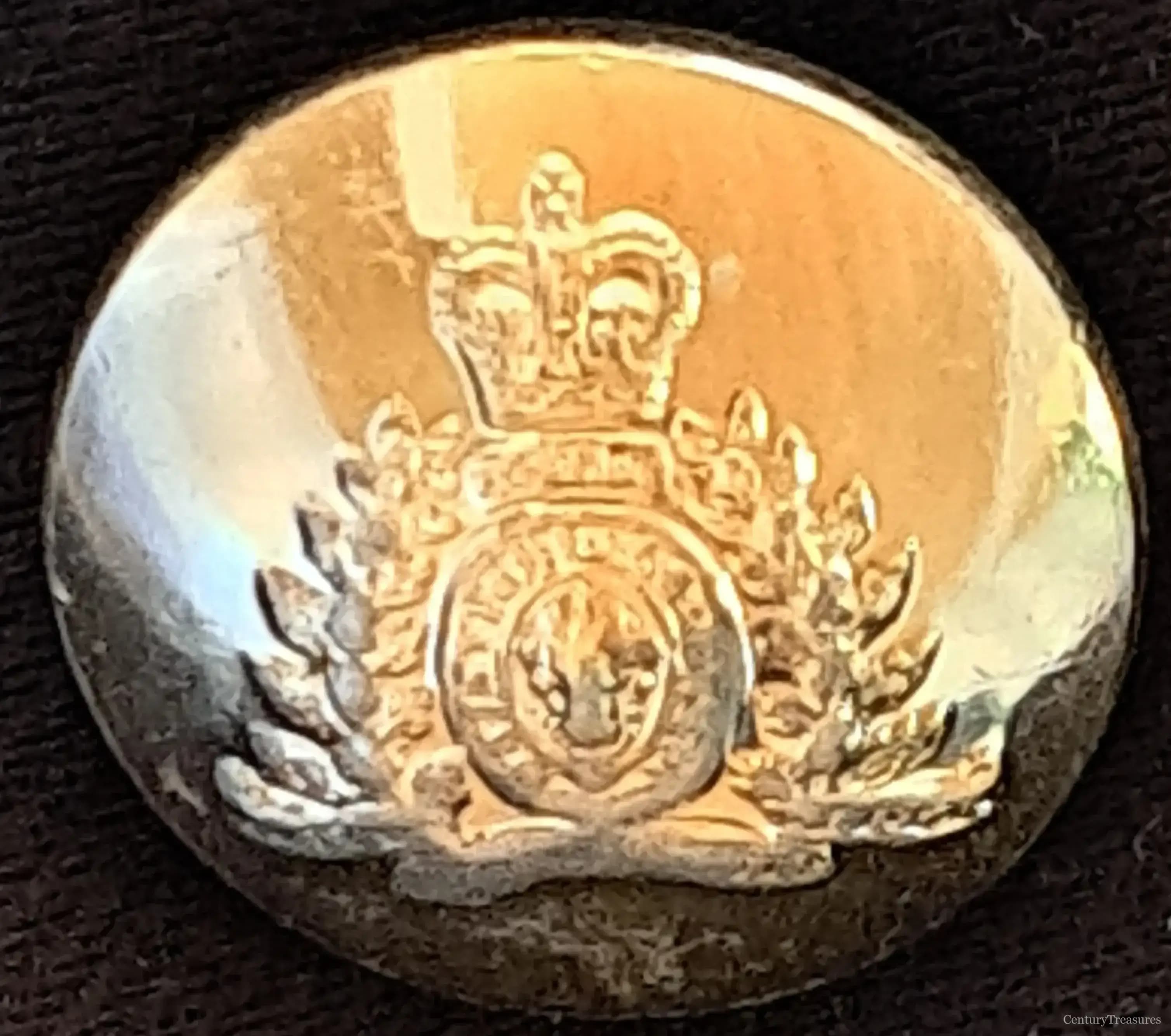 Royal Canadian Mounted Police Button