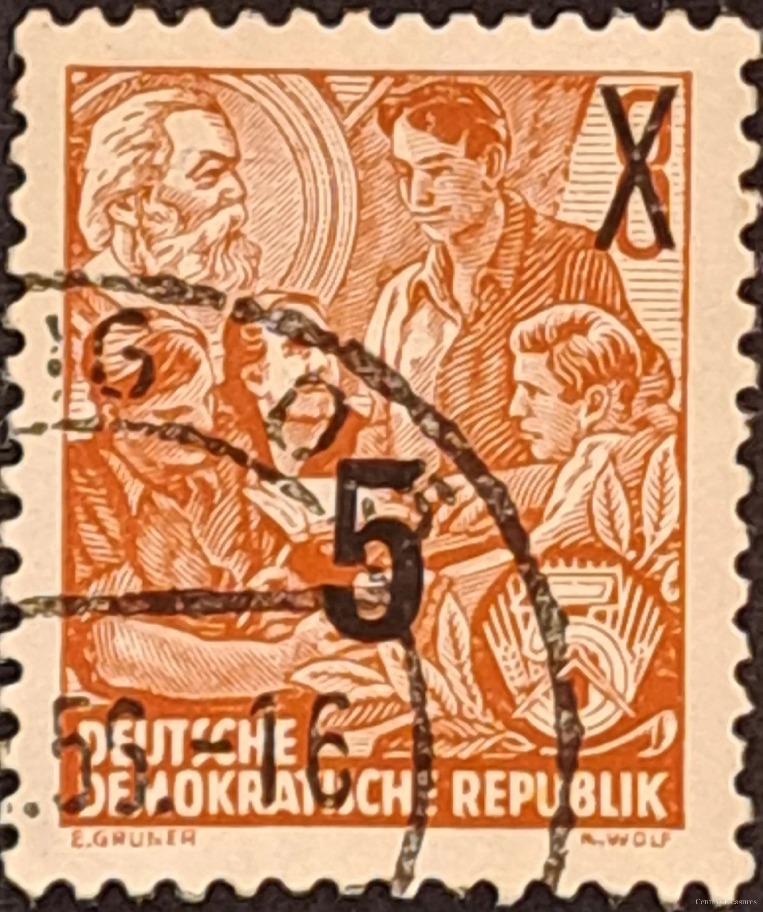East German (DDR) Five-Year Plan Provisional Surcharge