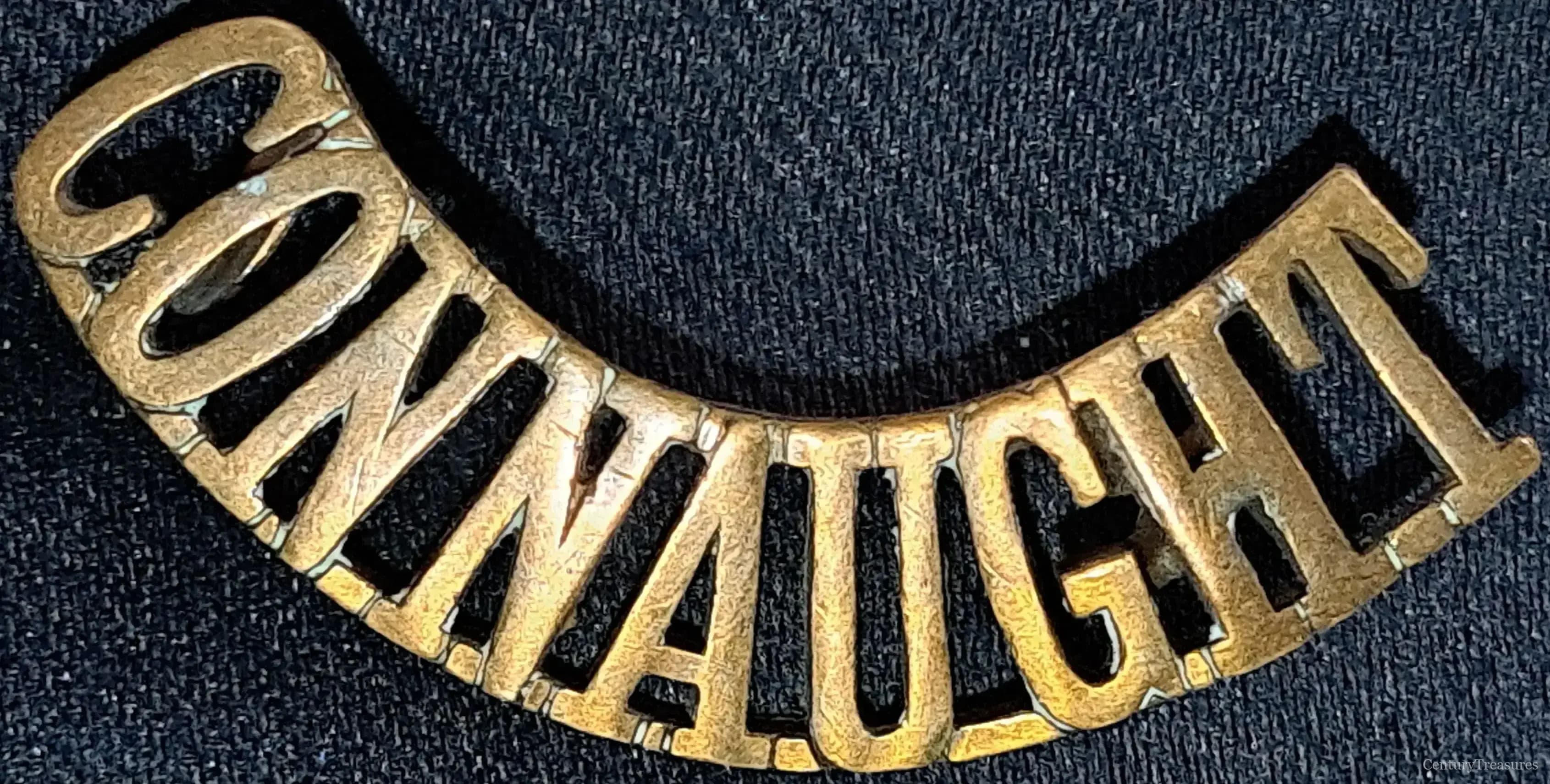 The Connaught Rangers Brass Shoulder Title