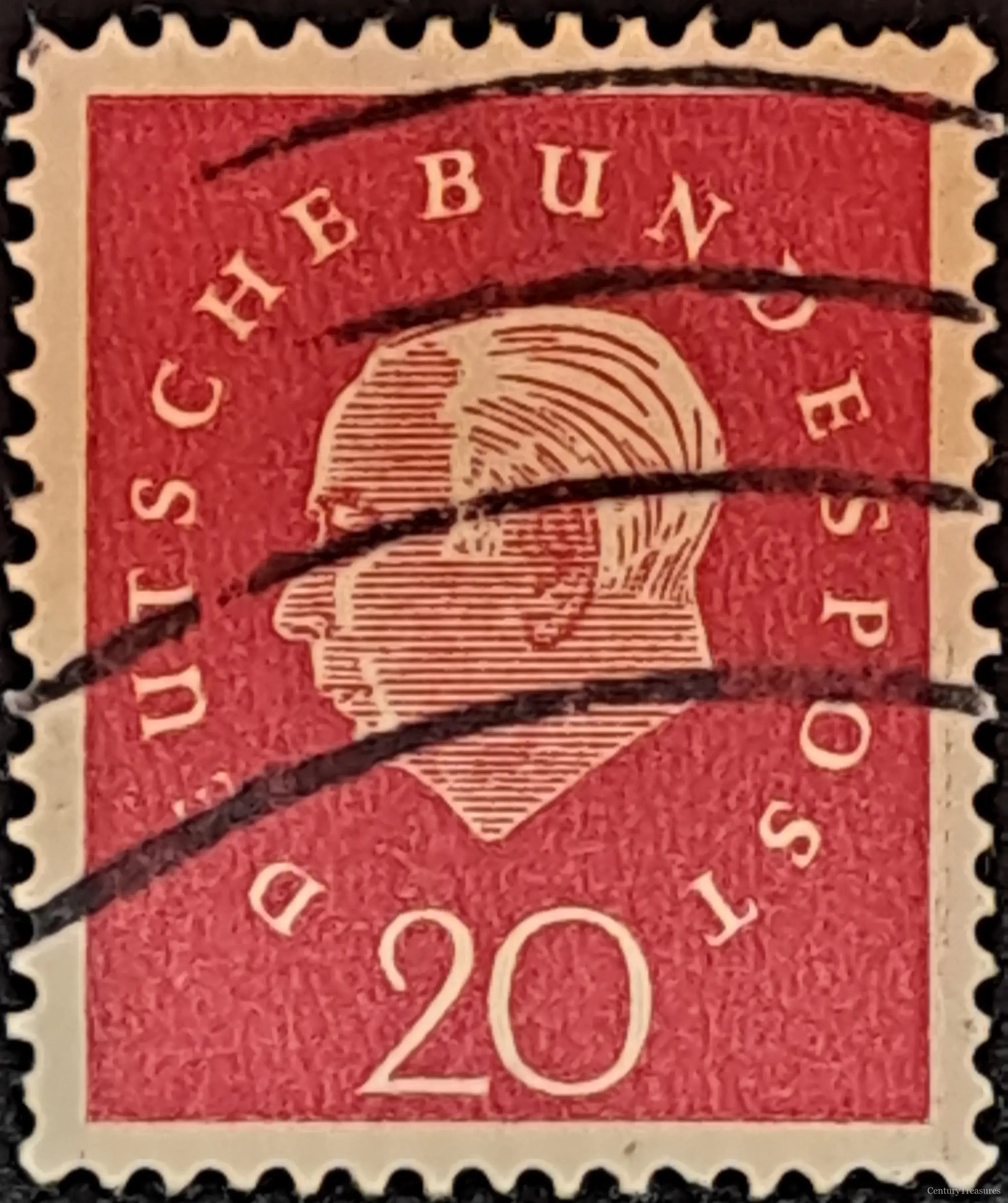 West German Theodor Heuss Definitive