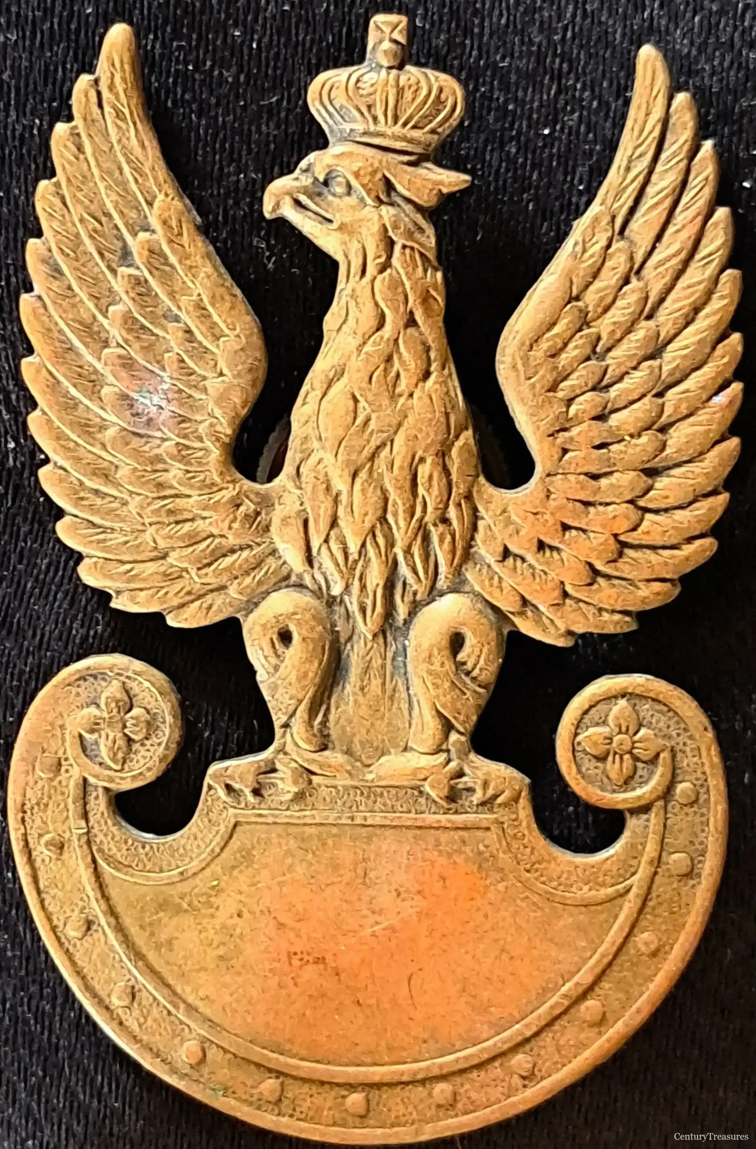 Polish Armed Forces WWII Eagle Cap Badge