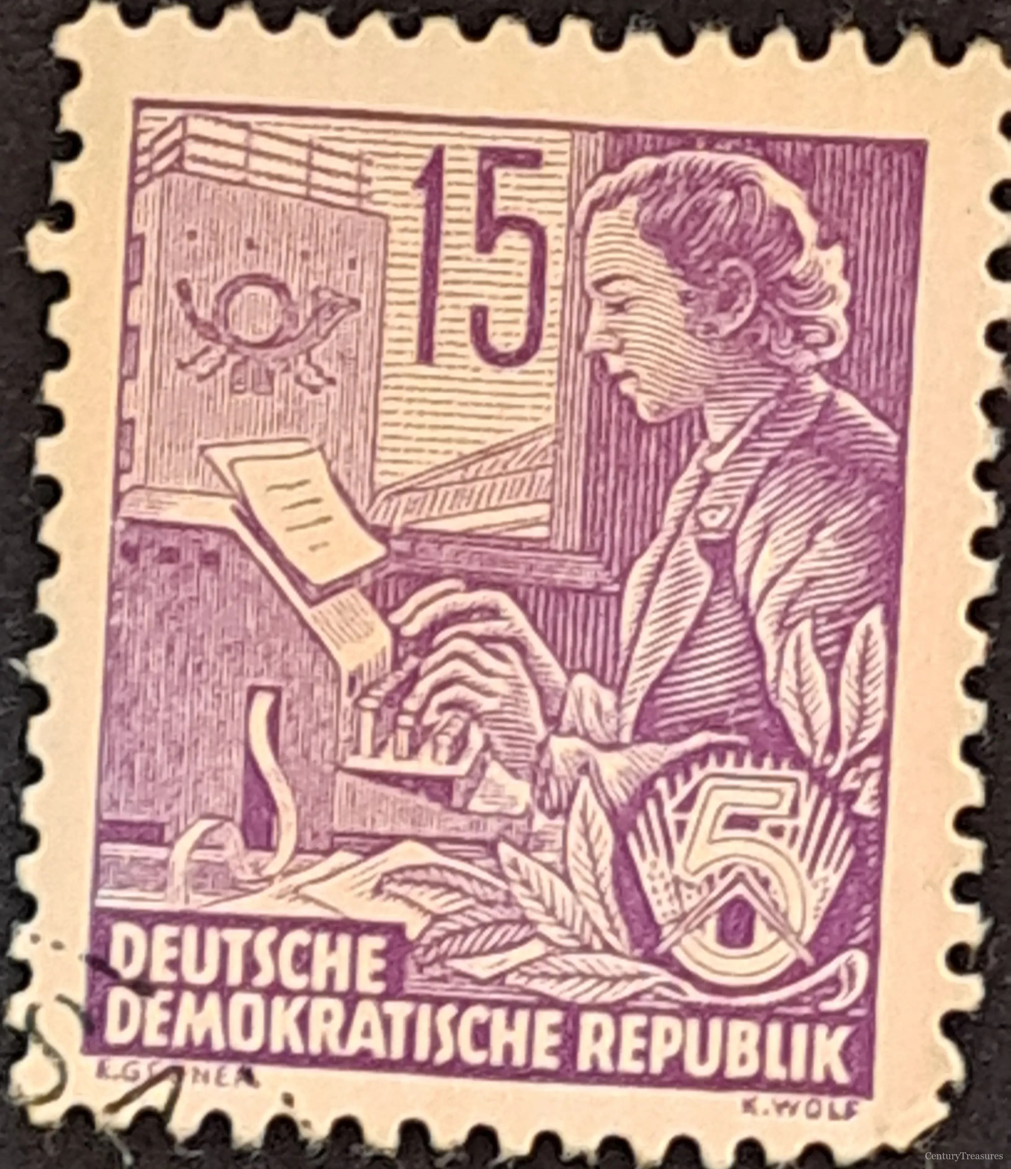 East Germany (DDR) Wires of the Five-Year Plan