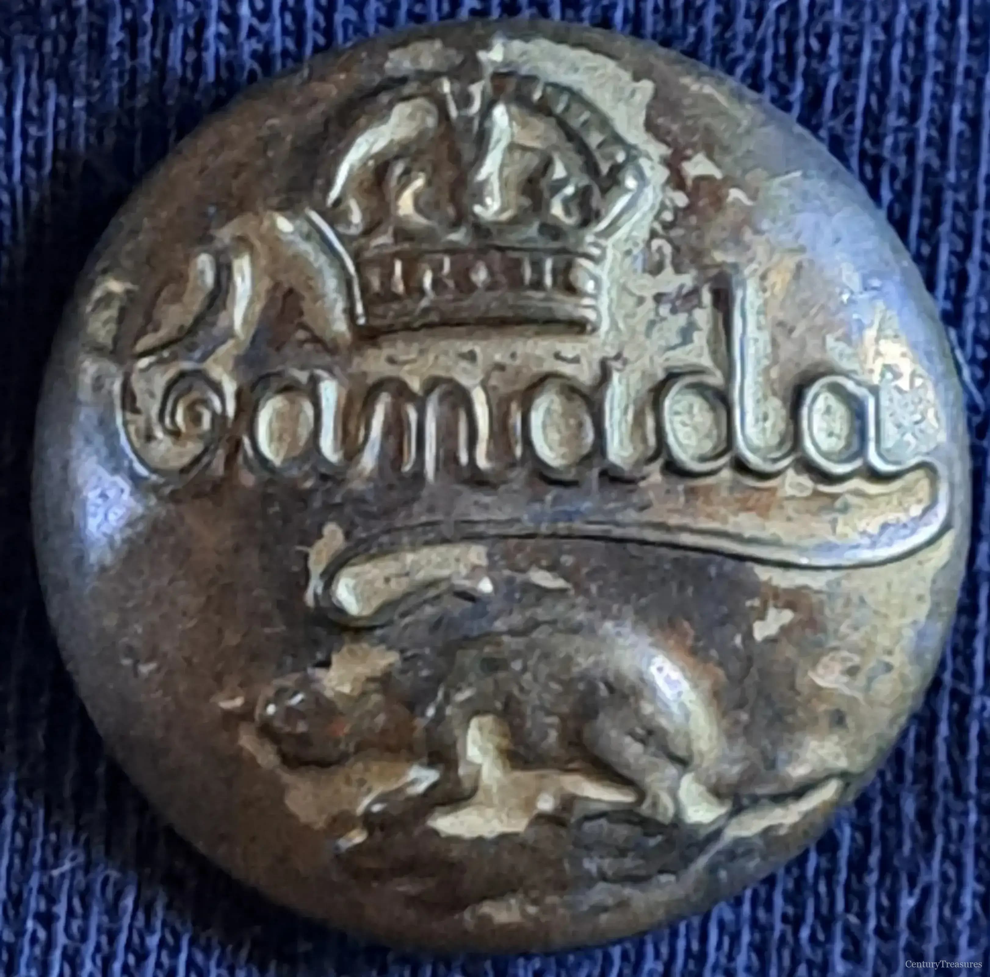 Canadian Script and Beaver Button