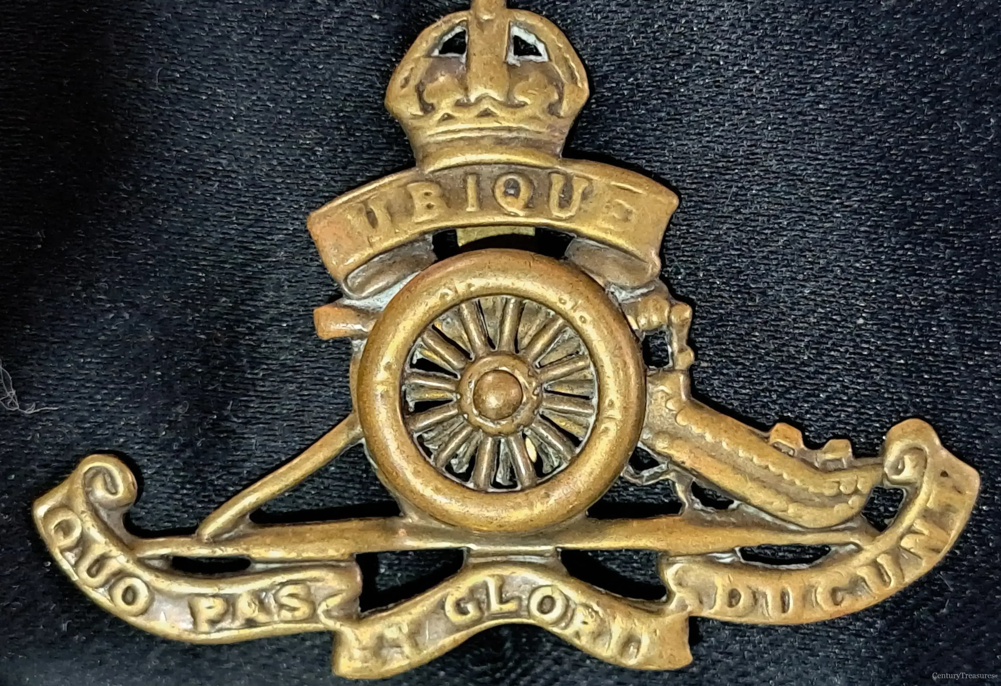 Royal Artillery "Moving Wheel" Cap Badge