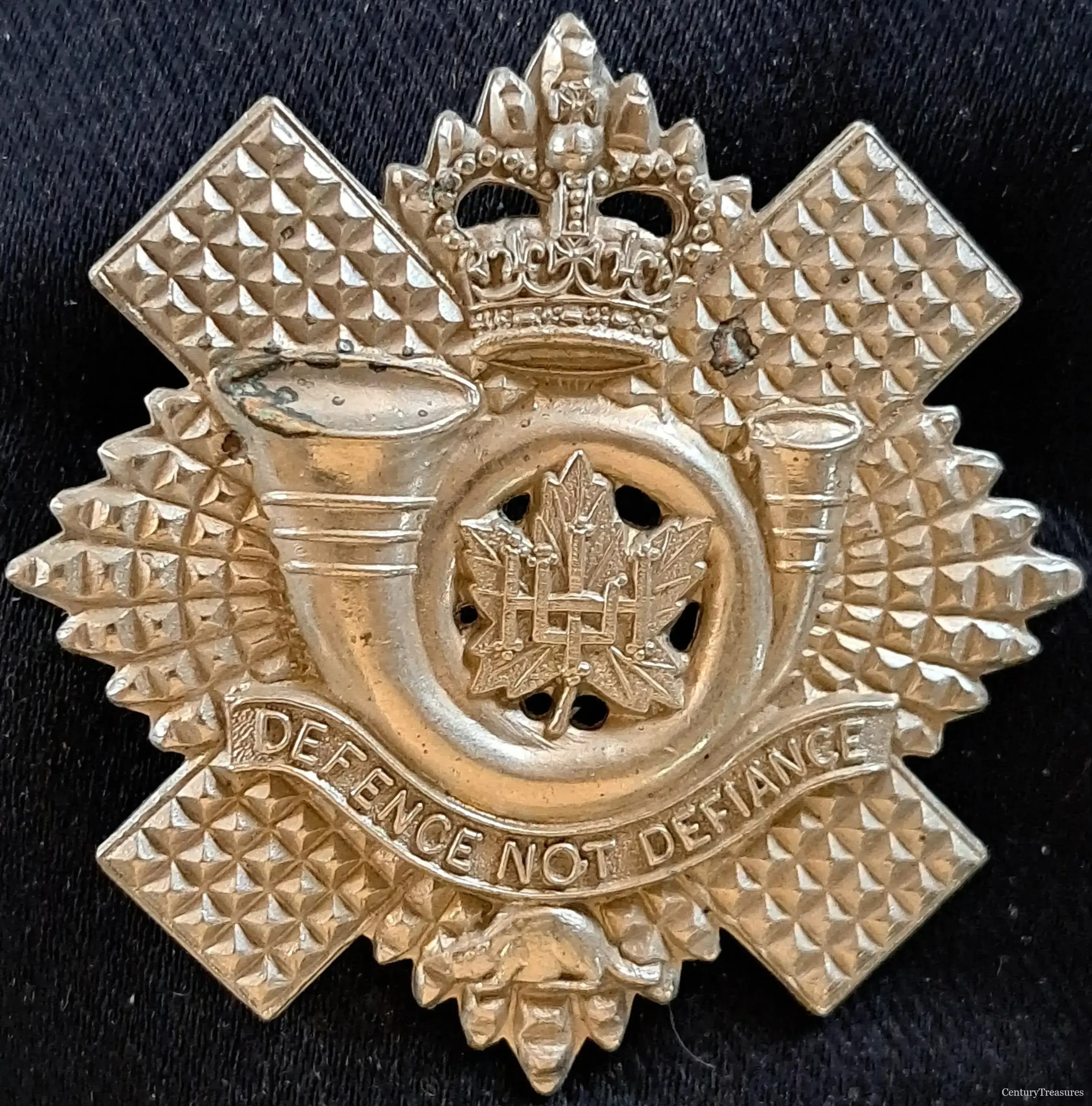 Highland Light Infantry of Canada Cap Badge
