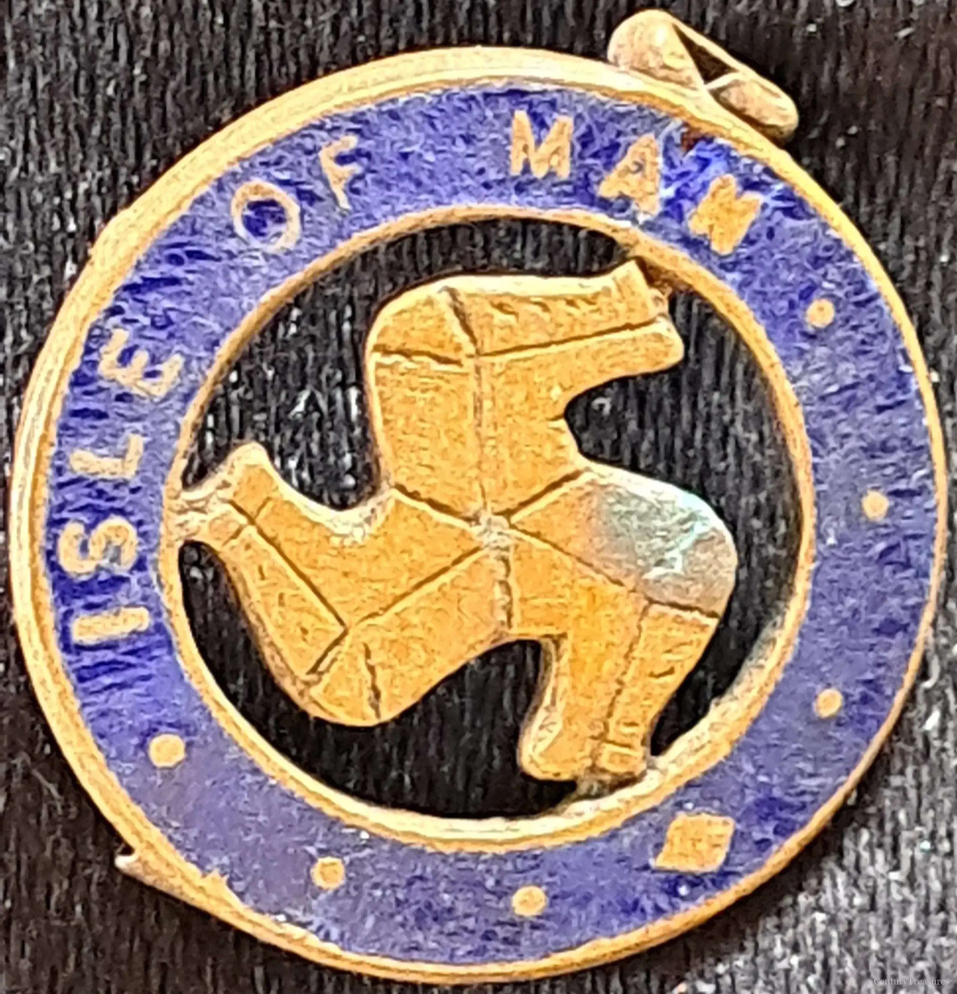 Isle of Man Triskelion Enamel Badge