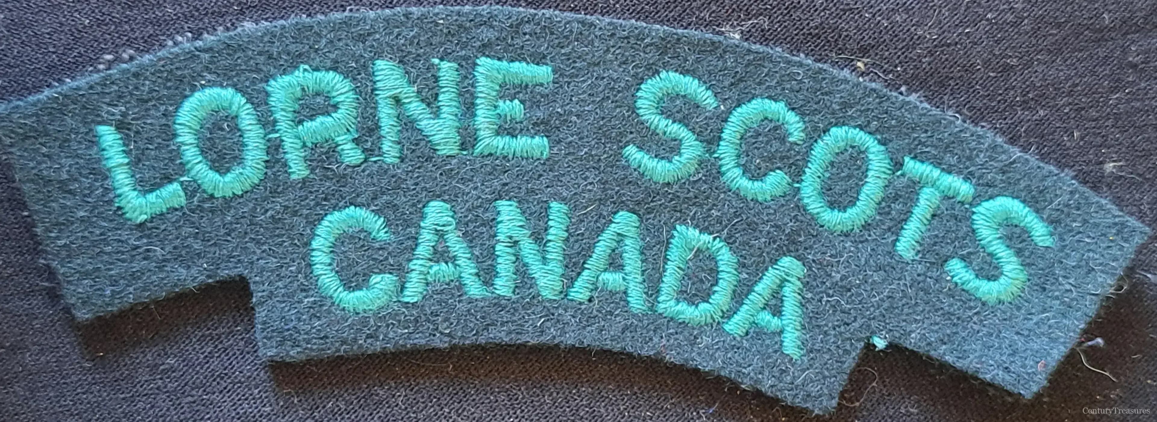 Lorne Scots (Peel, Dufferin & Halton Regiment) Shoulder Title